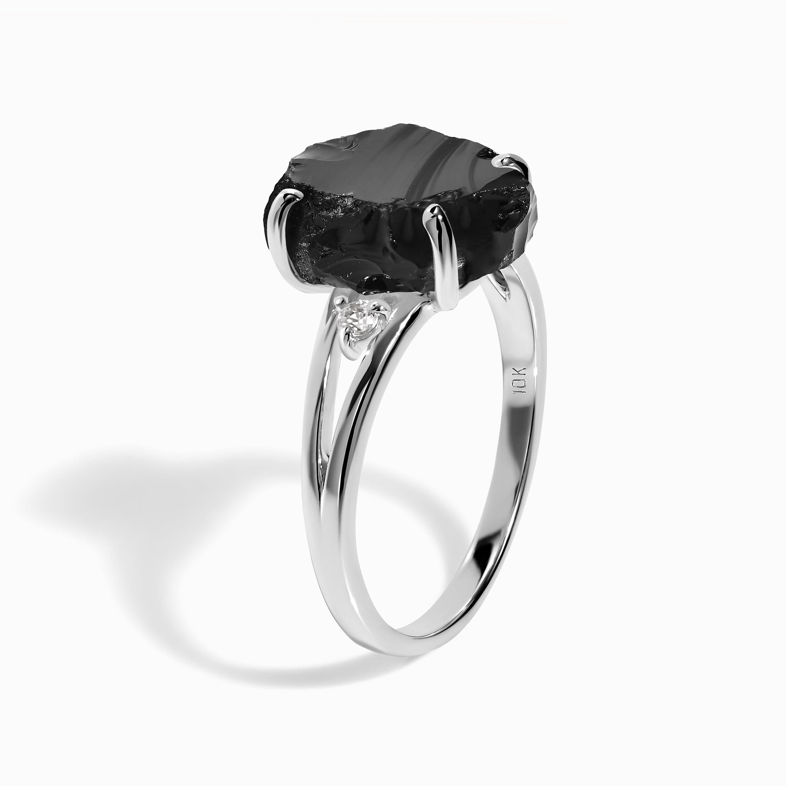 Black Obsidian Diamond Ring - Raw Beauty、mySite、hinf8tx79