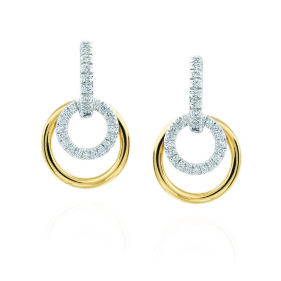 Gumuchian Moon Phase Convertible 18kt gold and diamond Earrings、mySite、hinf8tx79