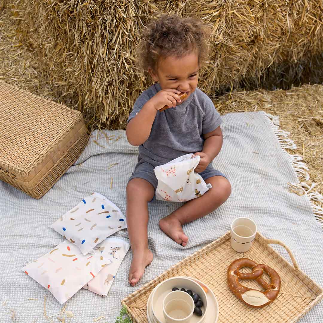  Lassig Snack Bag - 2 Pack - Royal Blue - Little Mateys、mySite、merchandisen