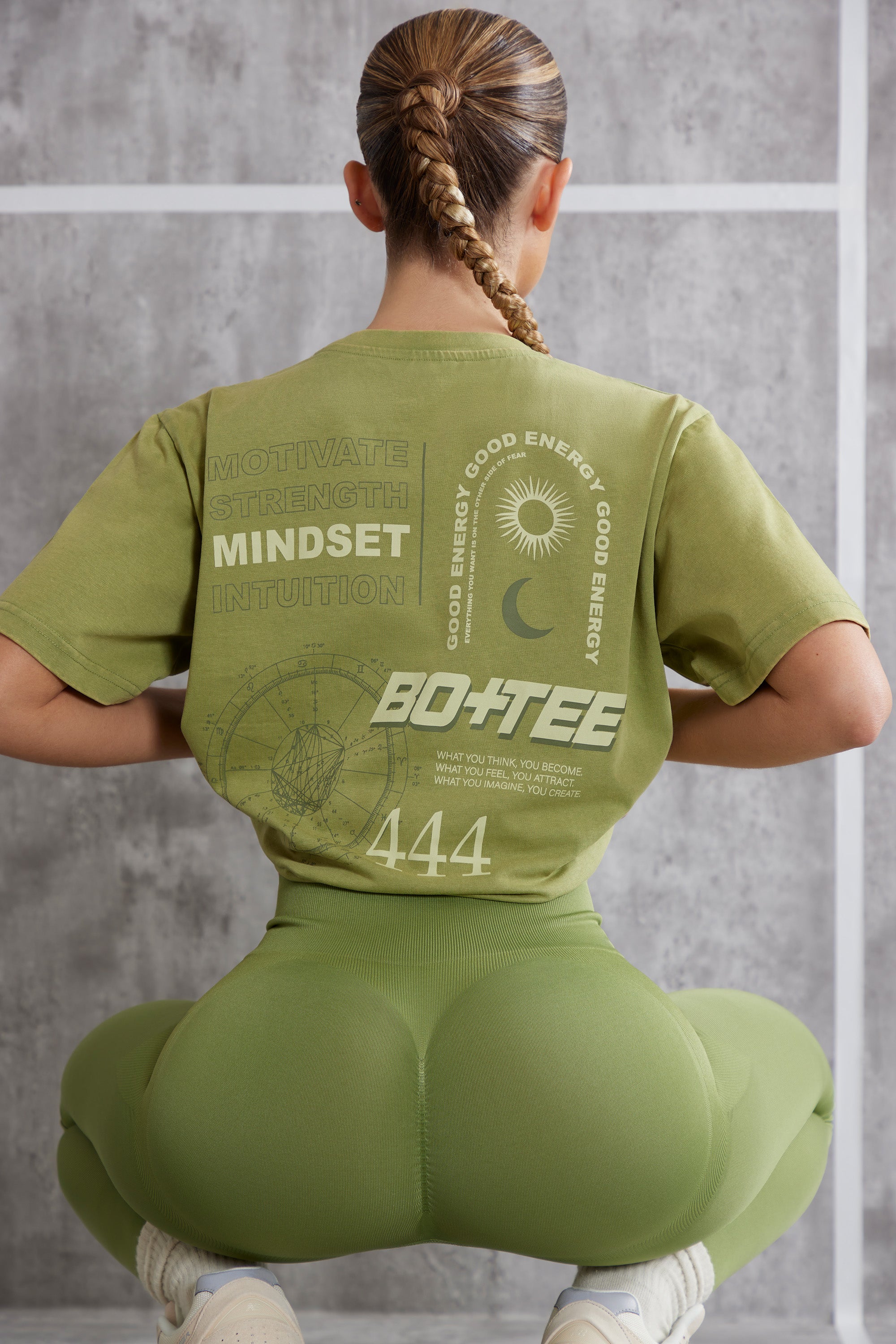 Oversized T-Shirt in Olive、mySite、solidvoid