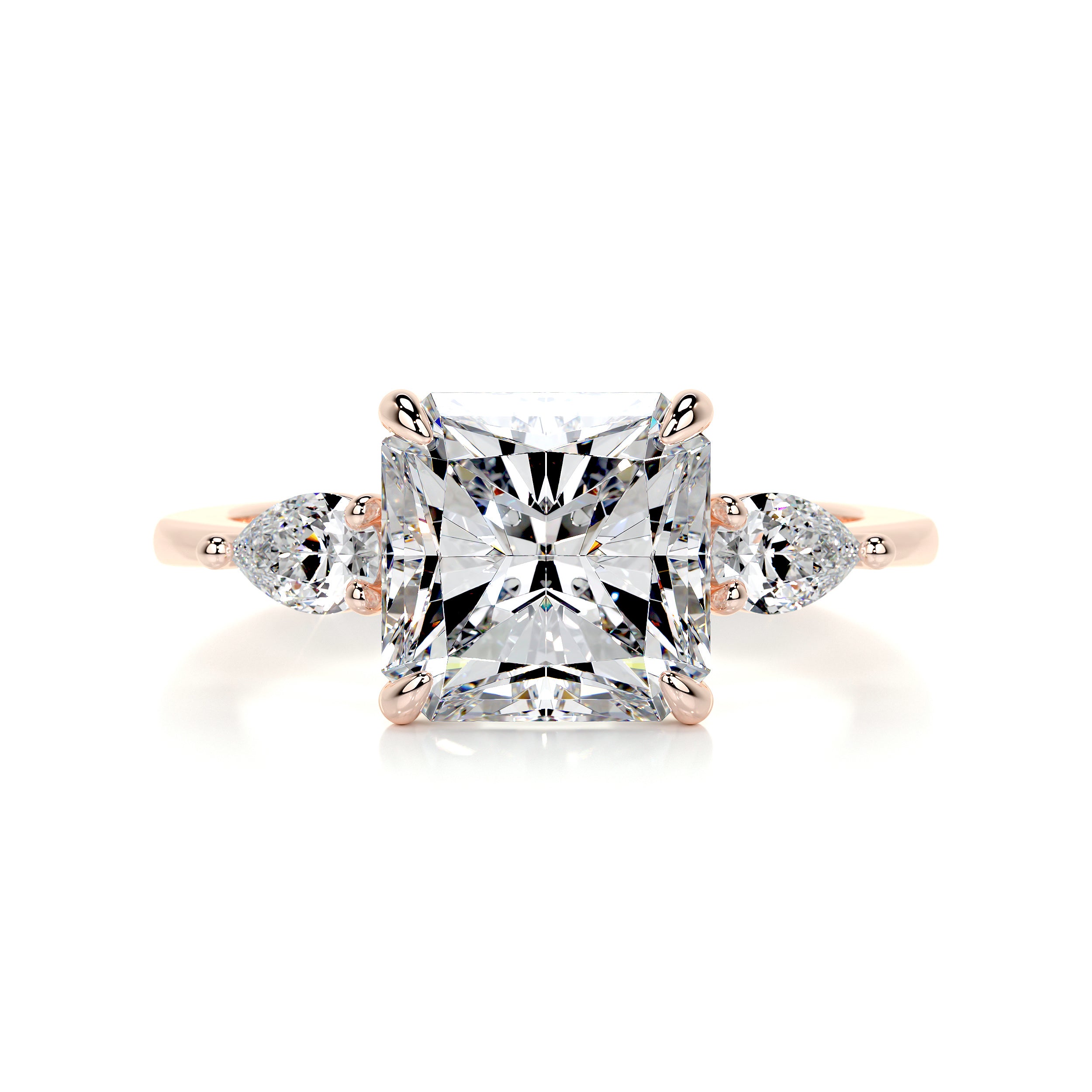 Tai Moissanite & Diamond Ring -14K Rose Gold、mySite、hinf8tx79