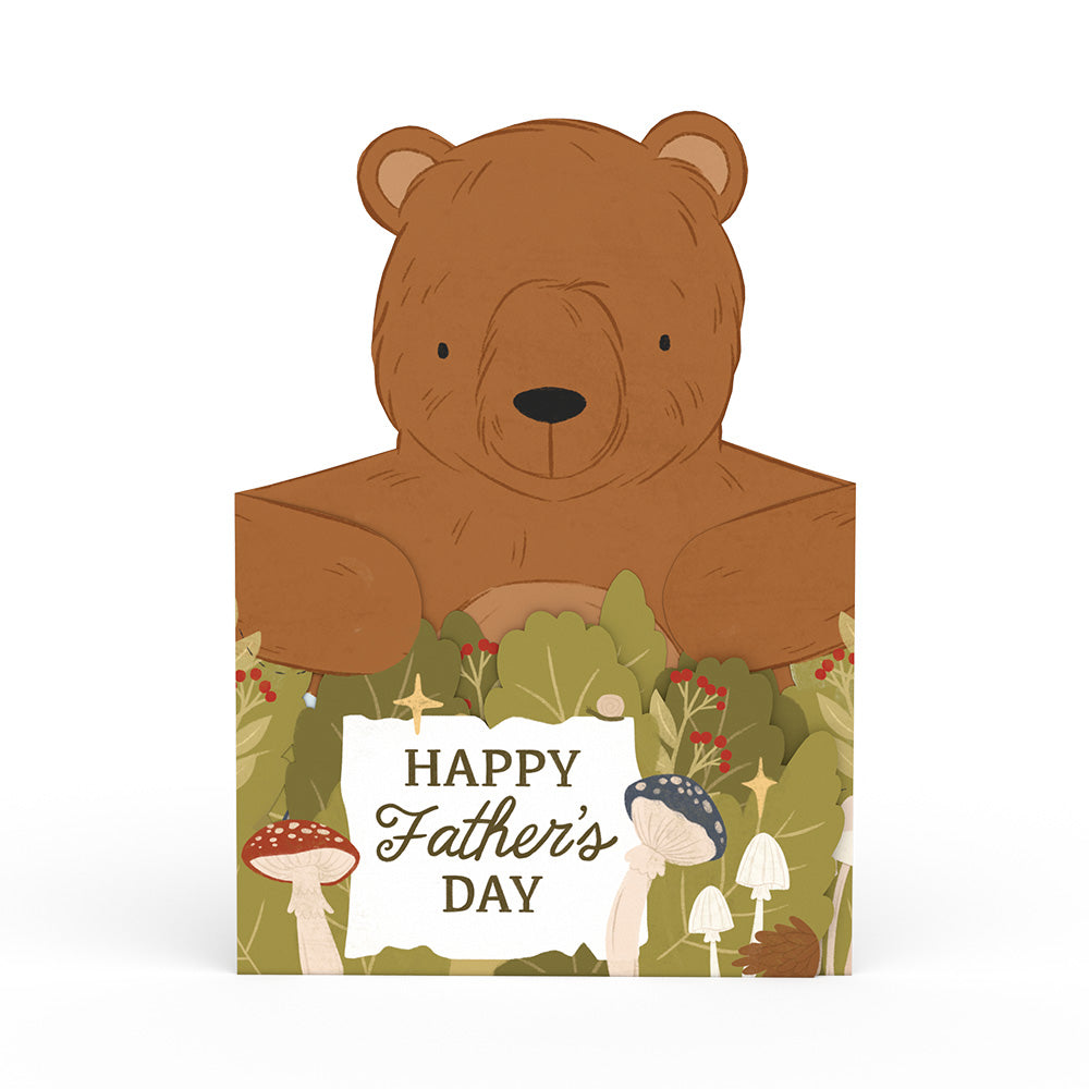 Happy Father's Day Bear Tri-Fold Card、mySite、solidvoid
