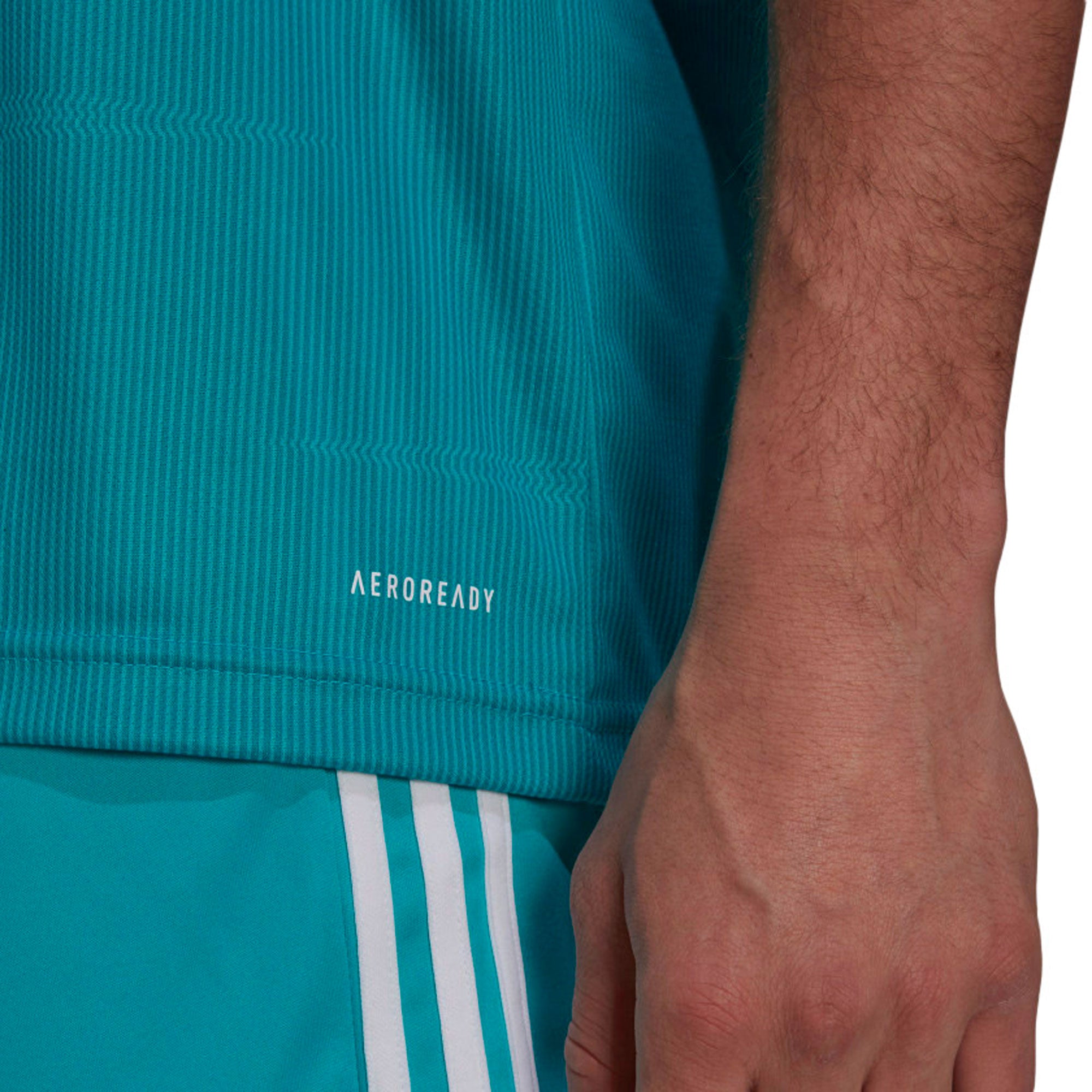 adidas Men's Real Madrid 2021/22 Third Jersey Aqua/White、mySite、bottomscart
