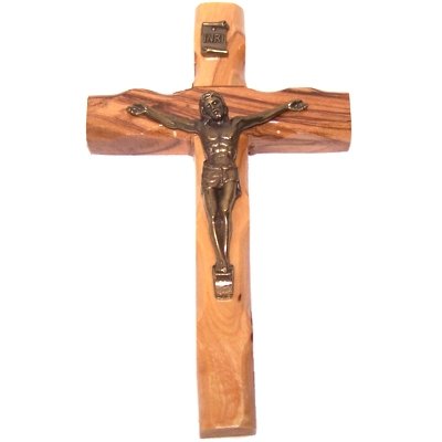  Small olive wood Crucifix - 4.75 inches、mySite、elrpsem3k