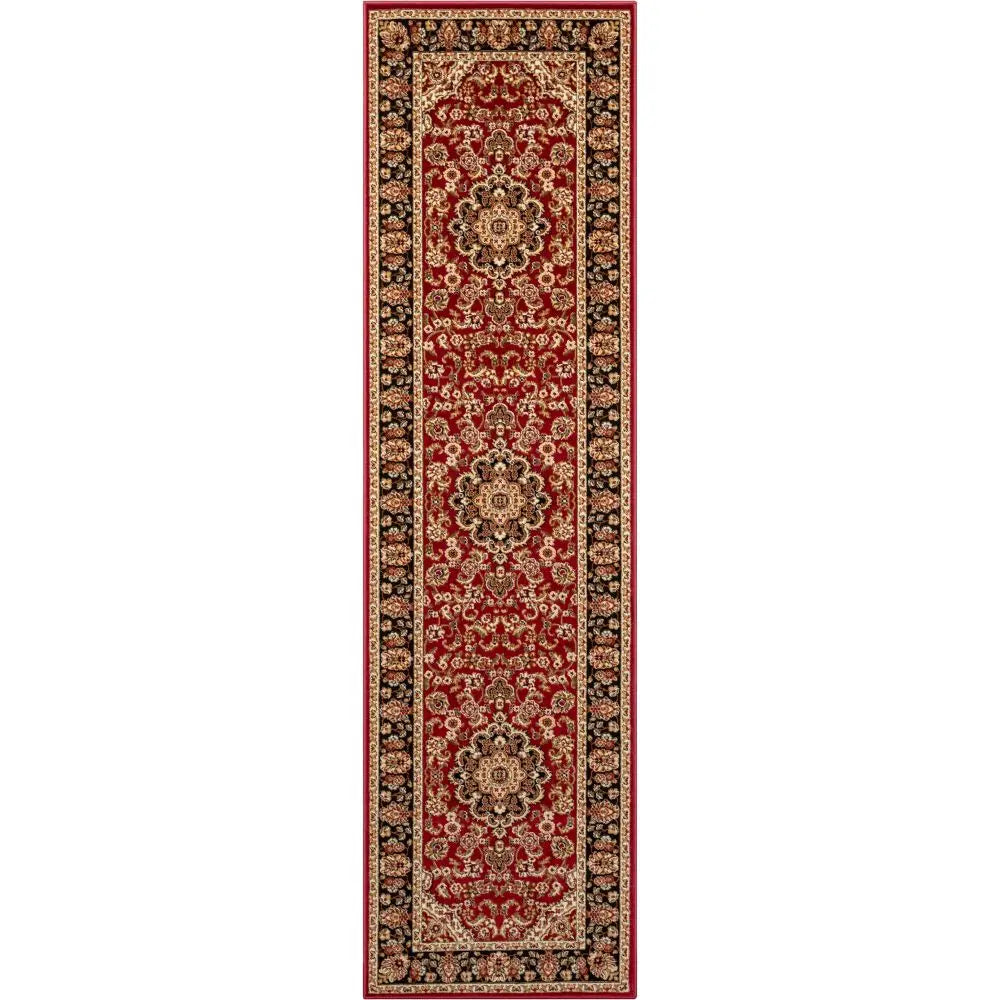 Medallion Kashan Red Traditional Rug、mySite、gigharbornorthrealestate