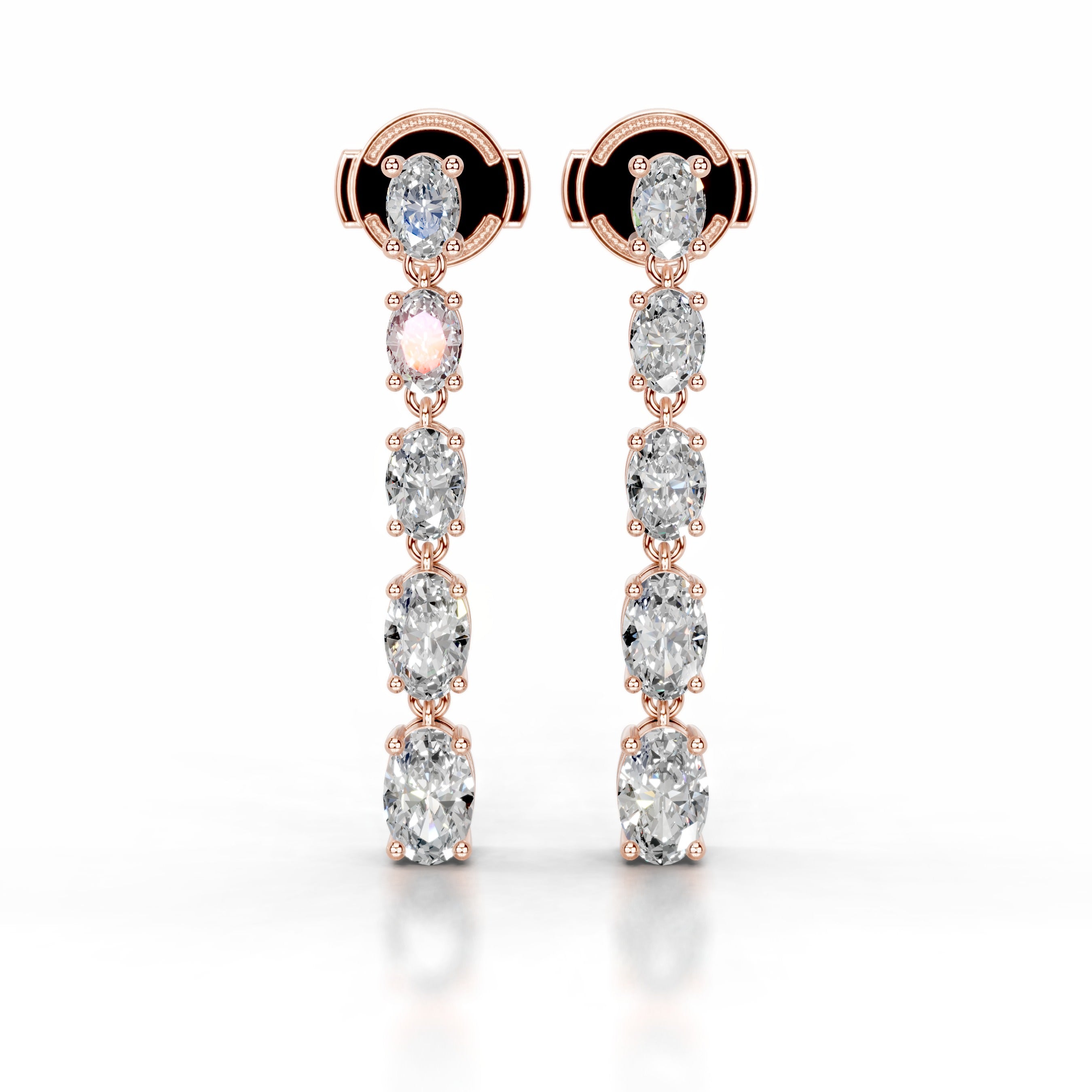 Genevieve Lab Grown Diamond Earrings - 14K Rose Gold、mySite、hinf8tx79