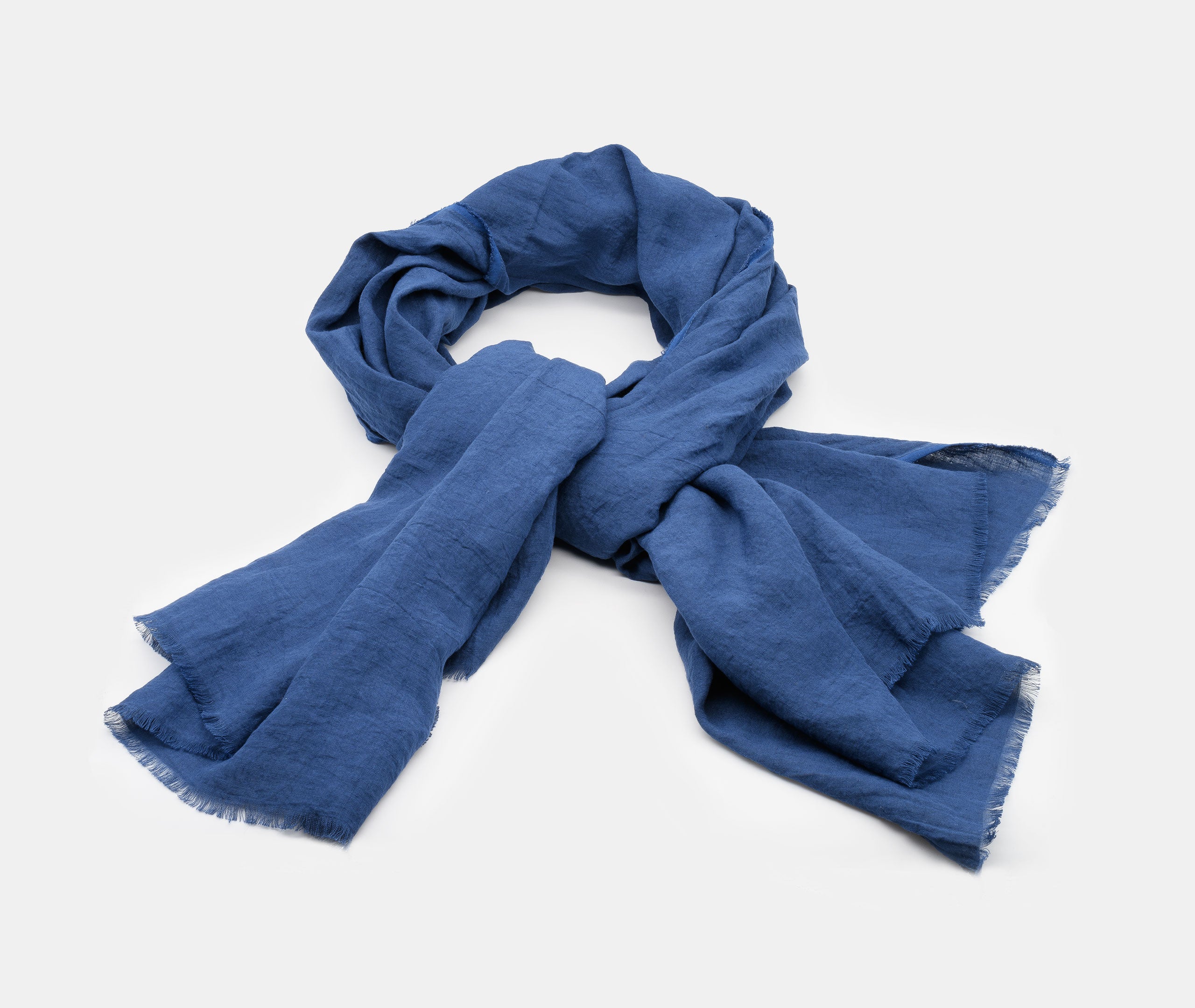 Linen Scarf - Blue、mySite、topwebapps