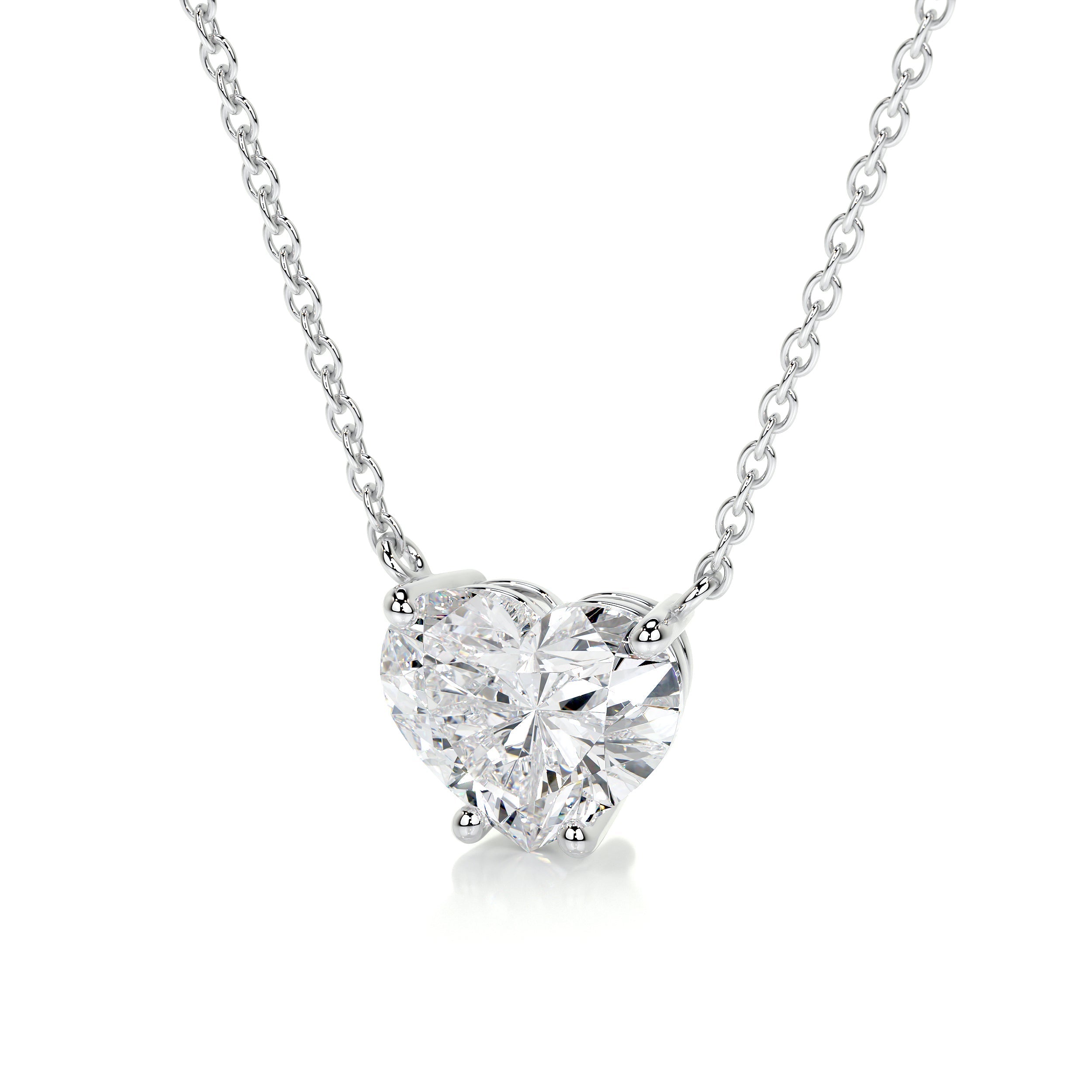 Petit Betty Lab Grown Diamond Pendant -18K White Gold、mySite、hinf8tx79