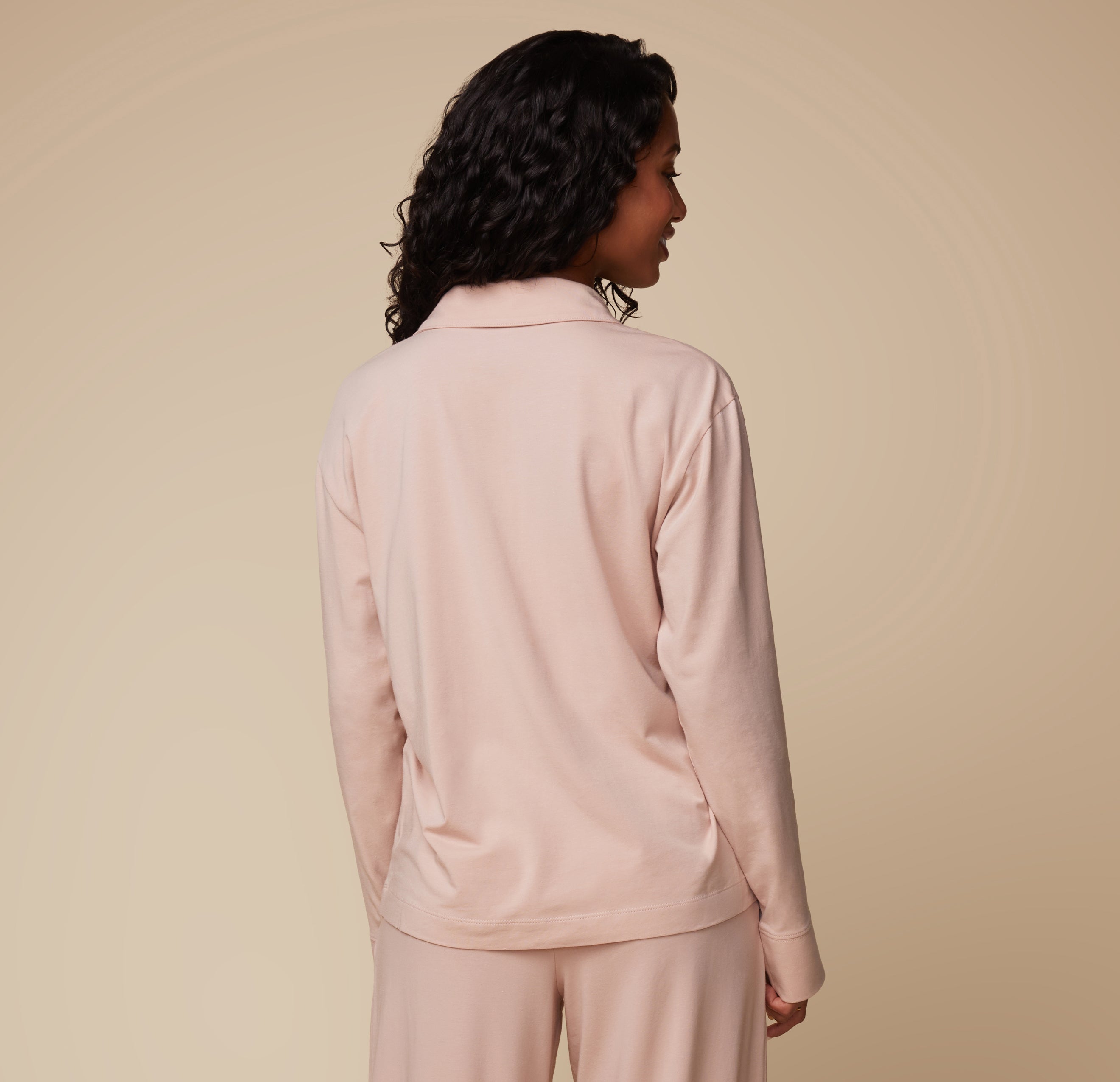 Perfect Pima Long Sleeve PJ Shirt - Bellini、mySite、bengalsvssteelers