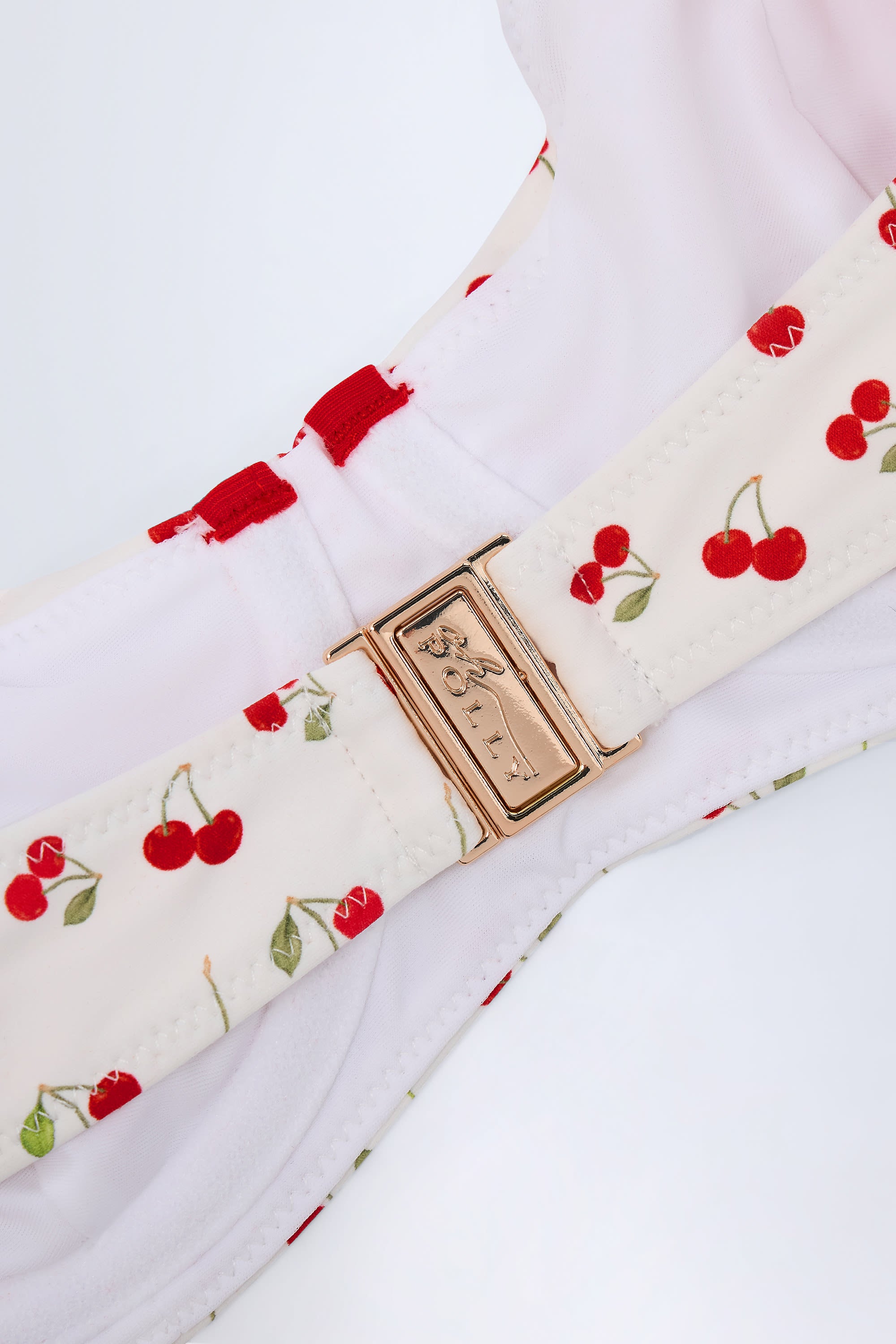  Contrast Underwired Balconette Bikini Top in Cherry Print、mySite、sugarbowlscore