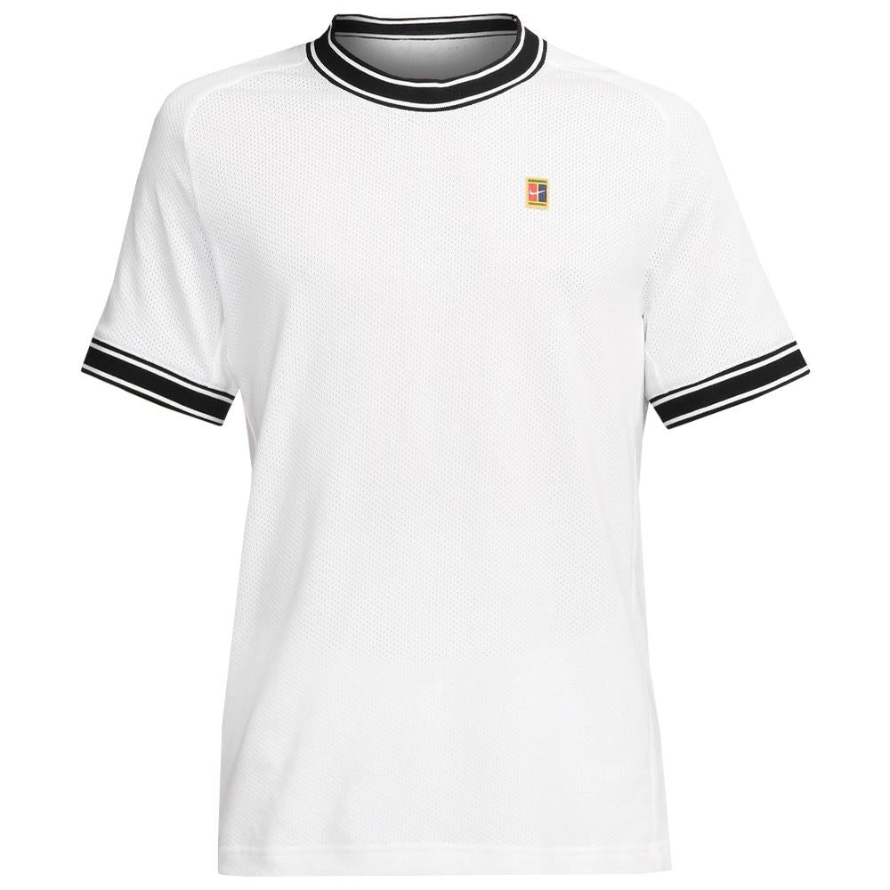 Nike Men's Heritage Court Short Sleeve - White/Black、mySite、neckold