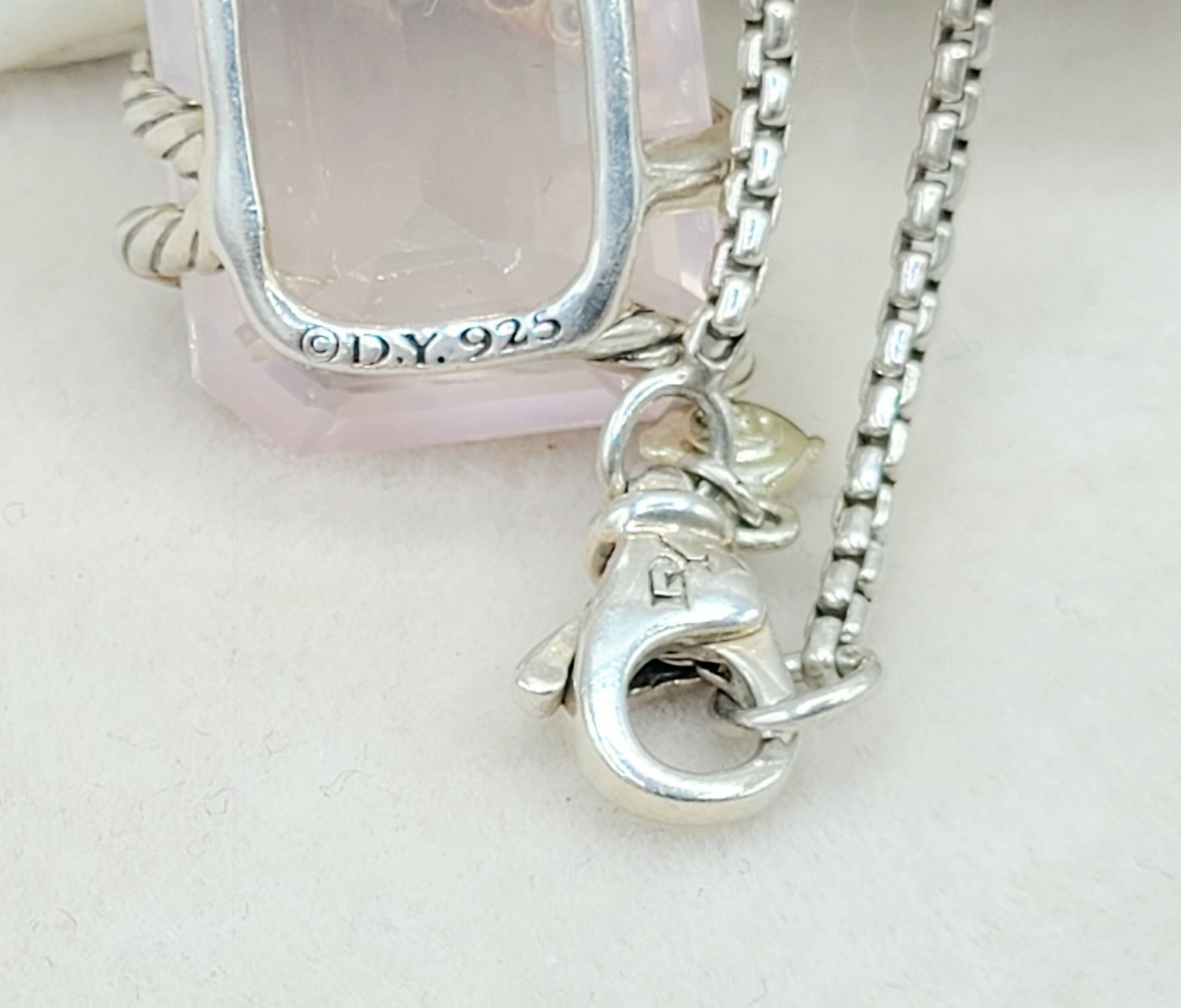 David Yurman Cable Wrap Pendant Necklace Rose Quartz、mySite、hinf8tx79