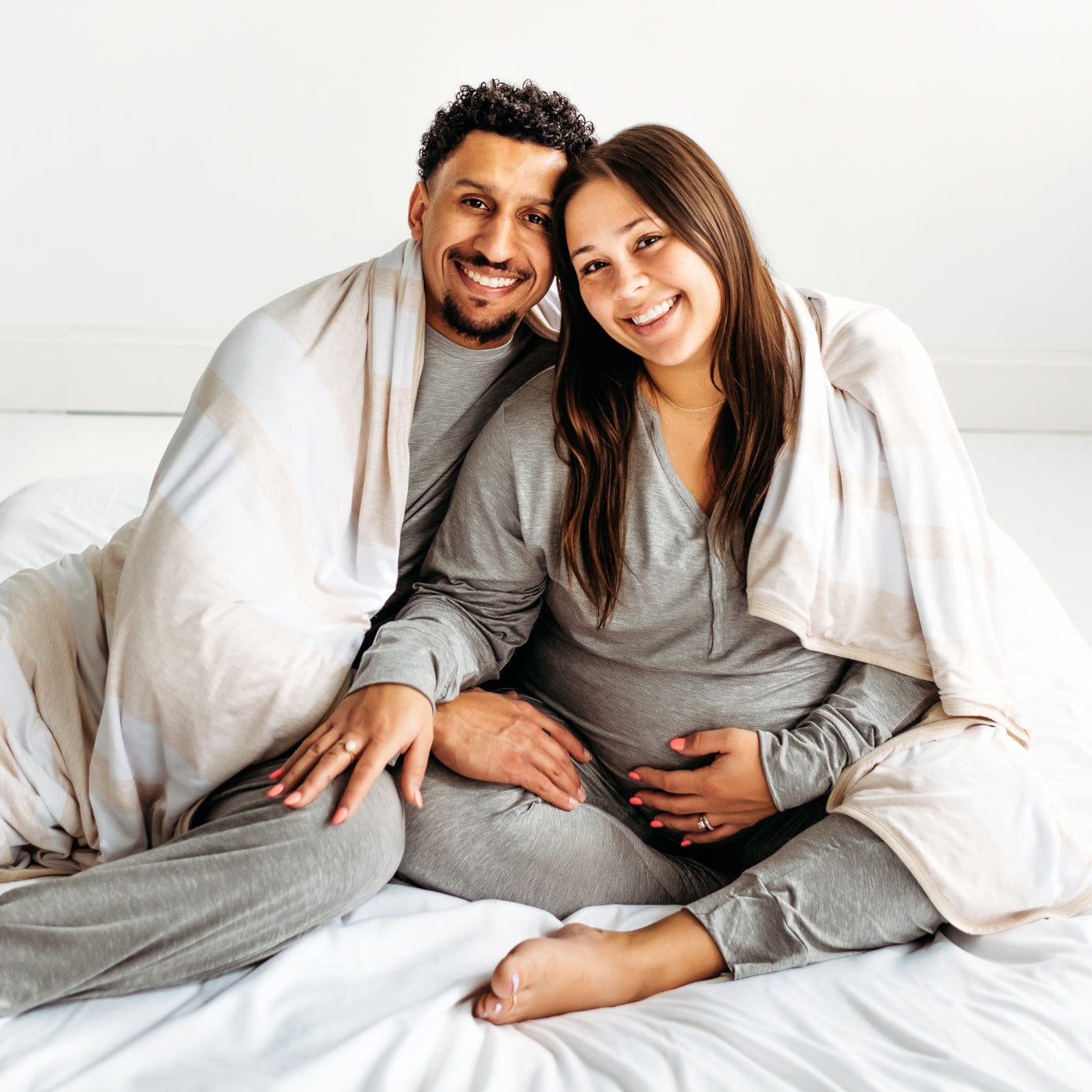  Heather Oatmeal Stripe Oversized Cloud Blanket®、mySite、layawaytickets