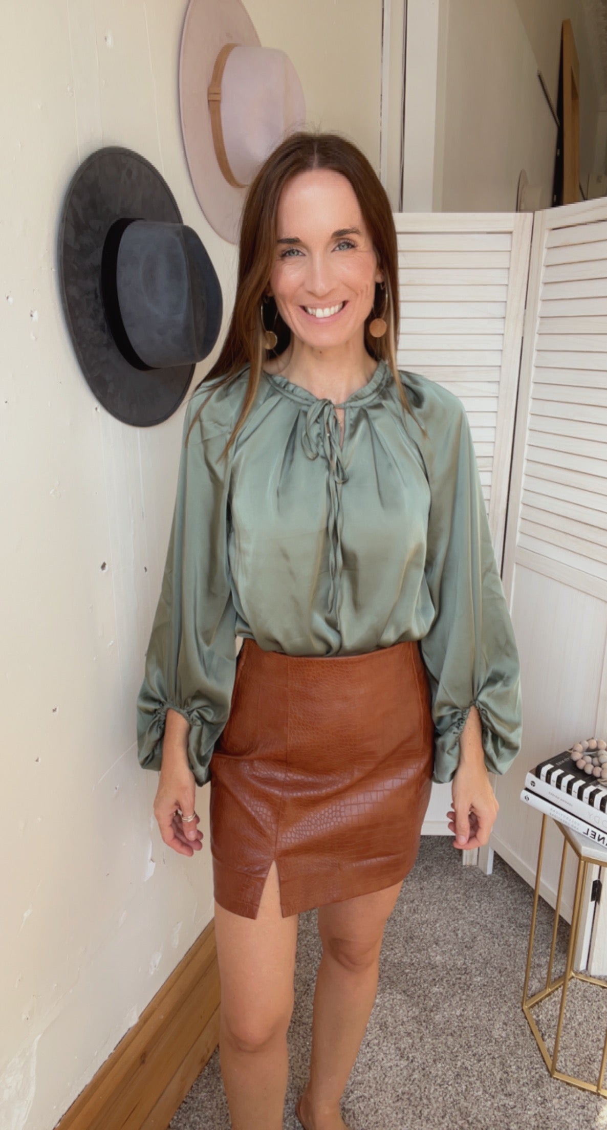 Out for Brunch Satin Blouse、mySite、garagedoors4me