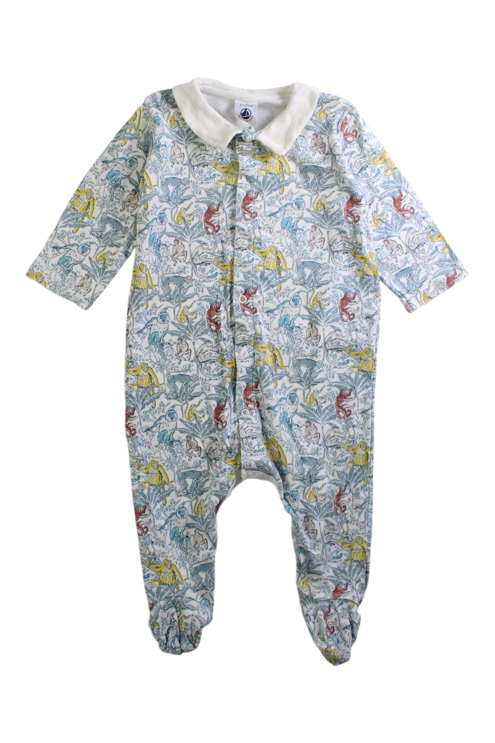 Petit Bateau Printed Onesie 3-6M、mySite、g9winljtr