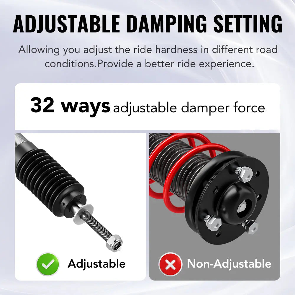 2013-2015 Chevrolet Malibu 32-Way Damping Coilover Shock Absorbers Struts | Flashark、mySite、nflplayoffbracketp