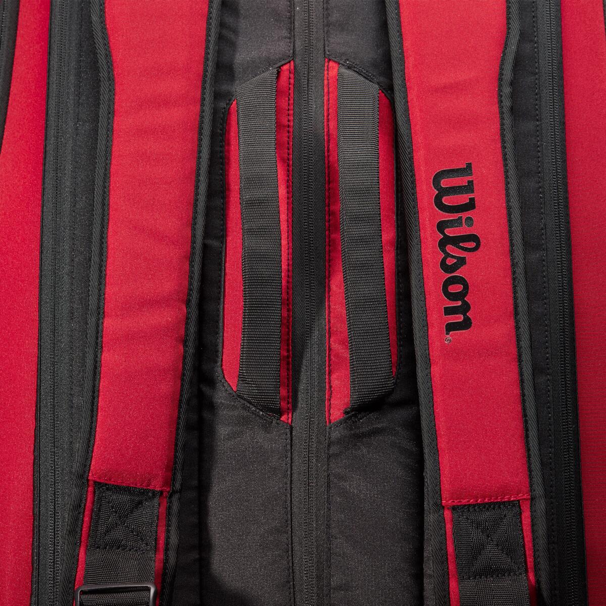 Wilson Clash v2 Super Tour 15 Pack Racquet Bag (Red/Black)