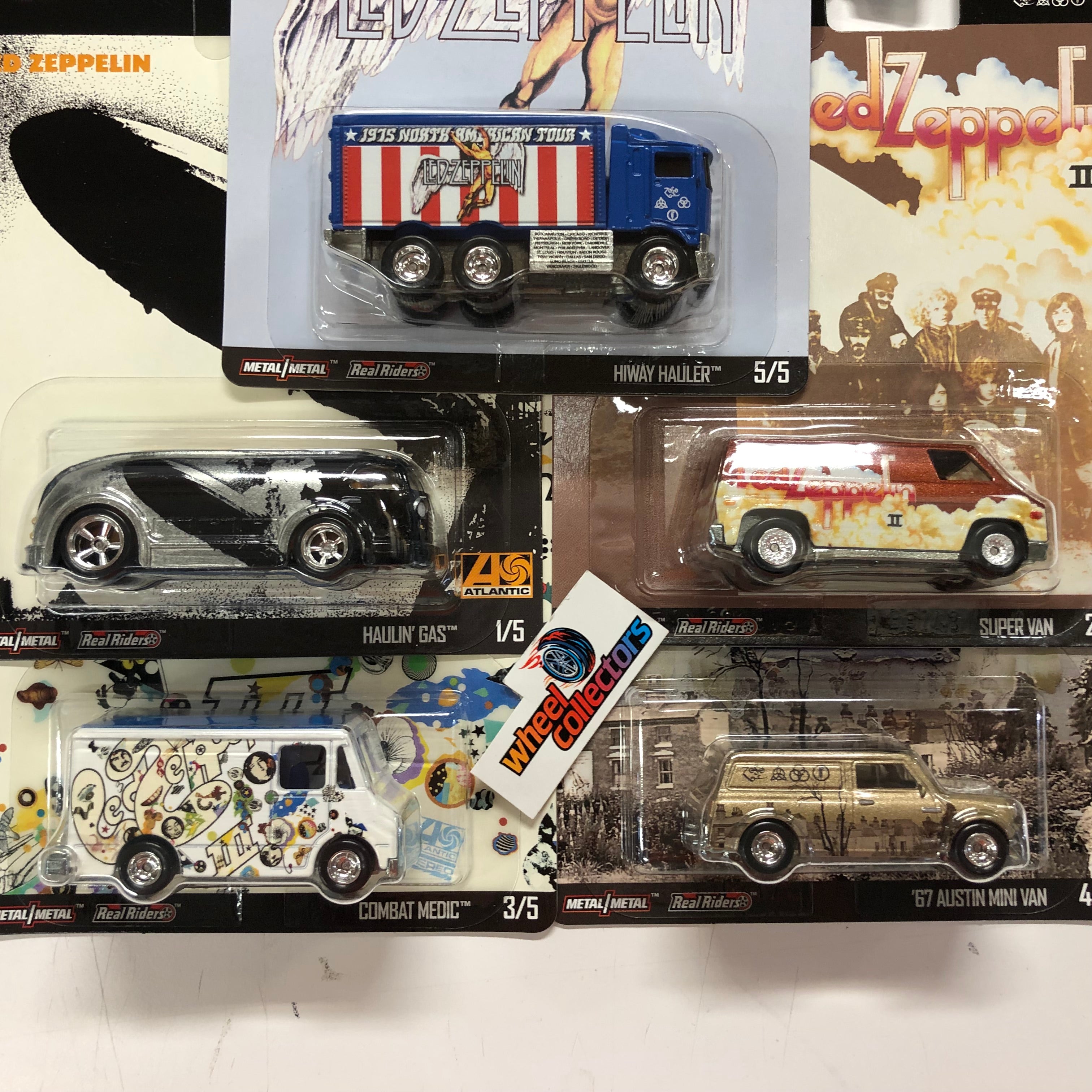 5 Car Set * 2019 Hot Wheels Led Zeppelin Pop Culture、mySite、hgirdovlk
