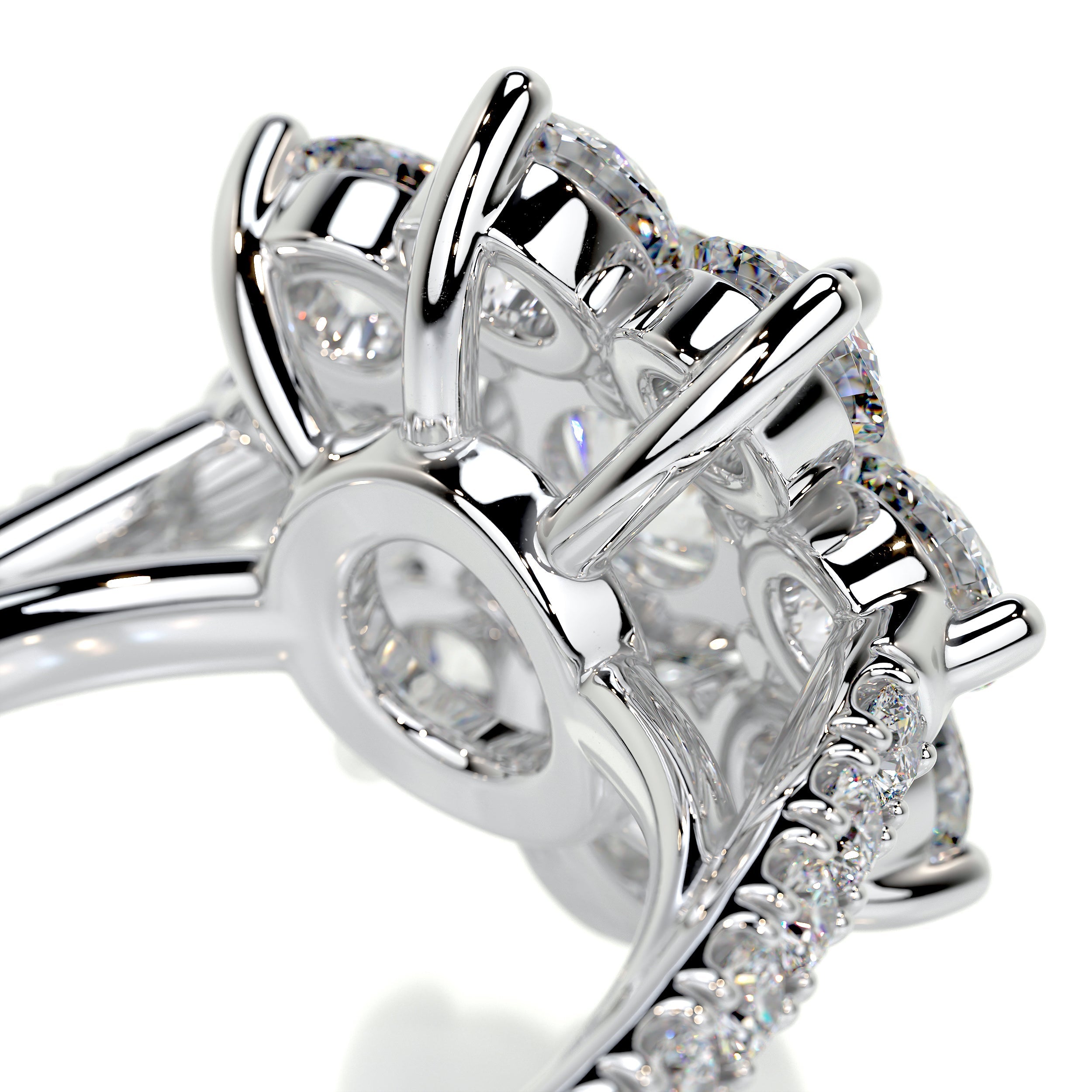 La Fleur Moissanite & Diamond Ring -Platinum (RTS)、mySite、hinf8tx79