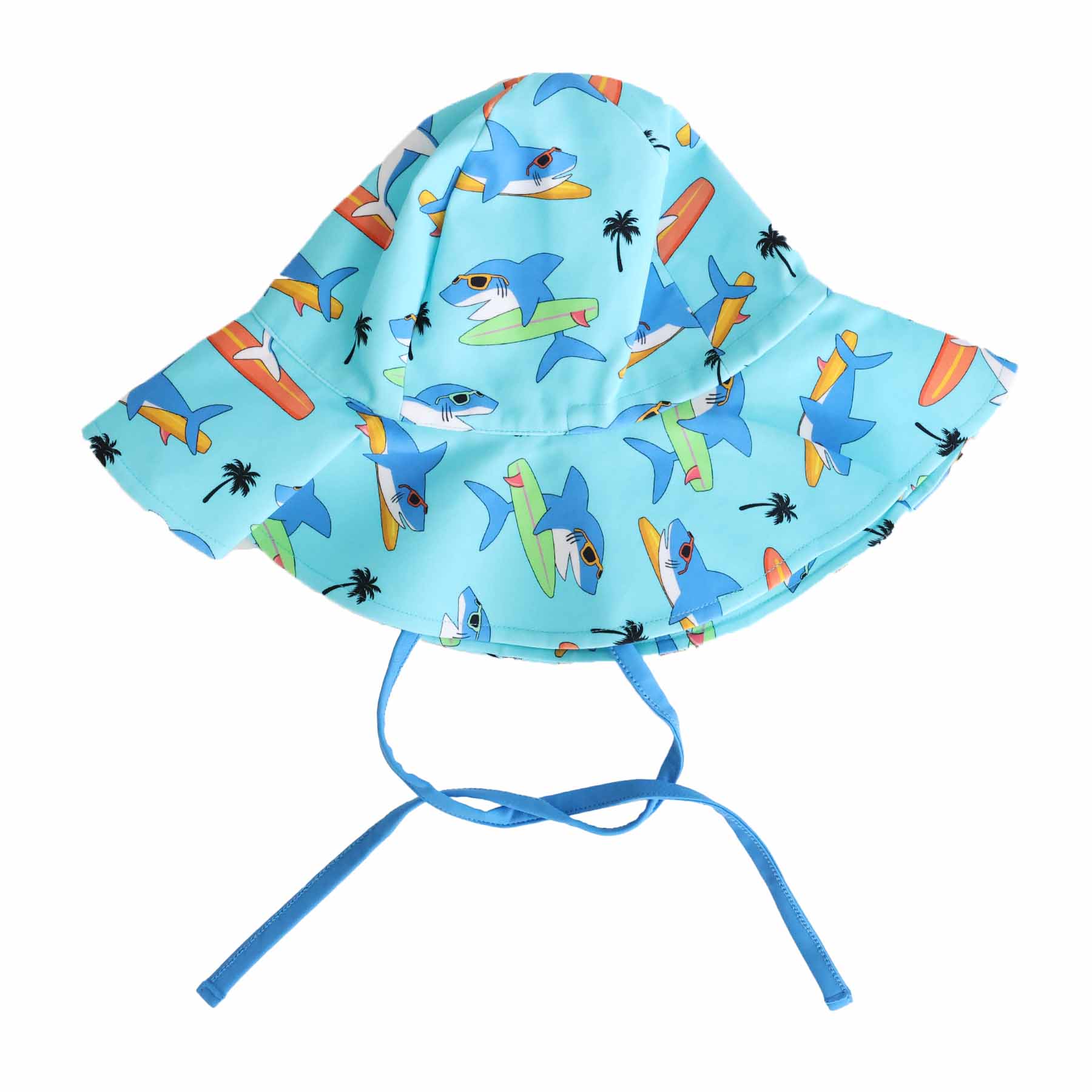  Printed Sun Hat | Surfin' Sharks、mySite、layawaytickets