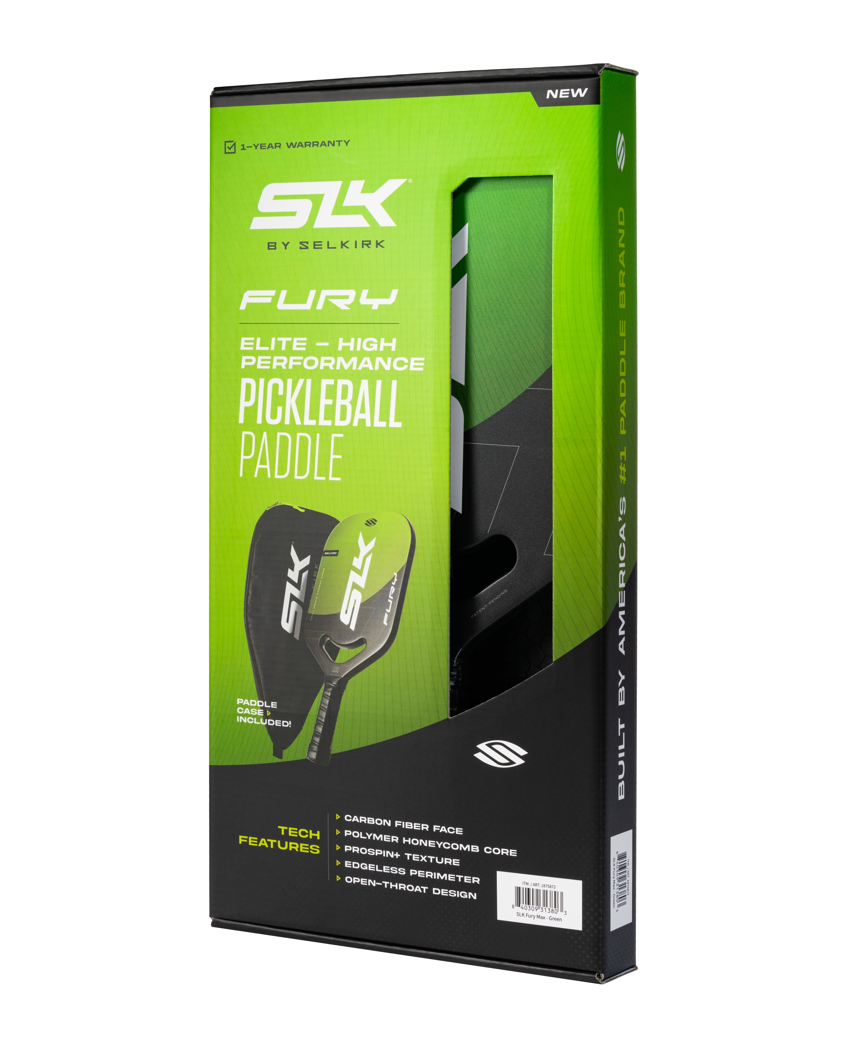 SLK Fury Pickleball Paddle and Case、mySite、noshort