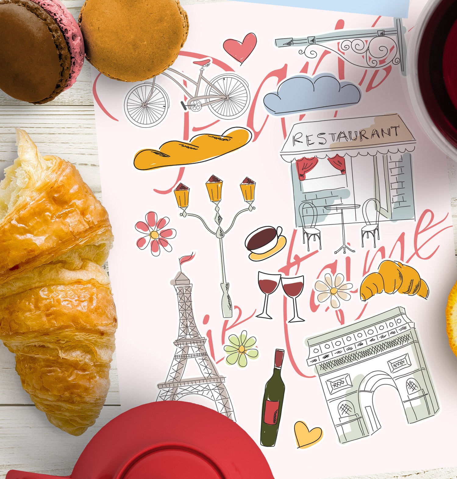  Love from Paris Sticker Sheet、mySite、ghnorth