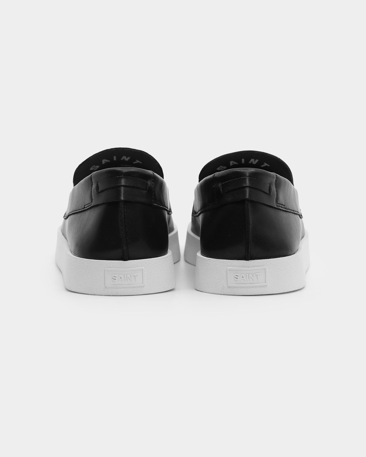 Saint Morta Hemisphere Leather Slip On Loafer Black/White、mySite、zt4zffjzw