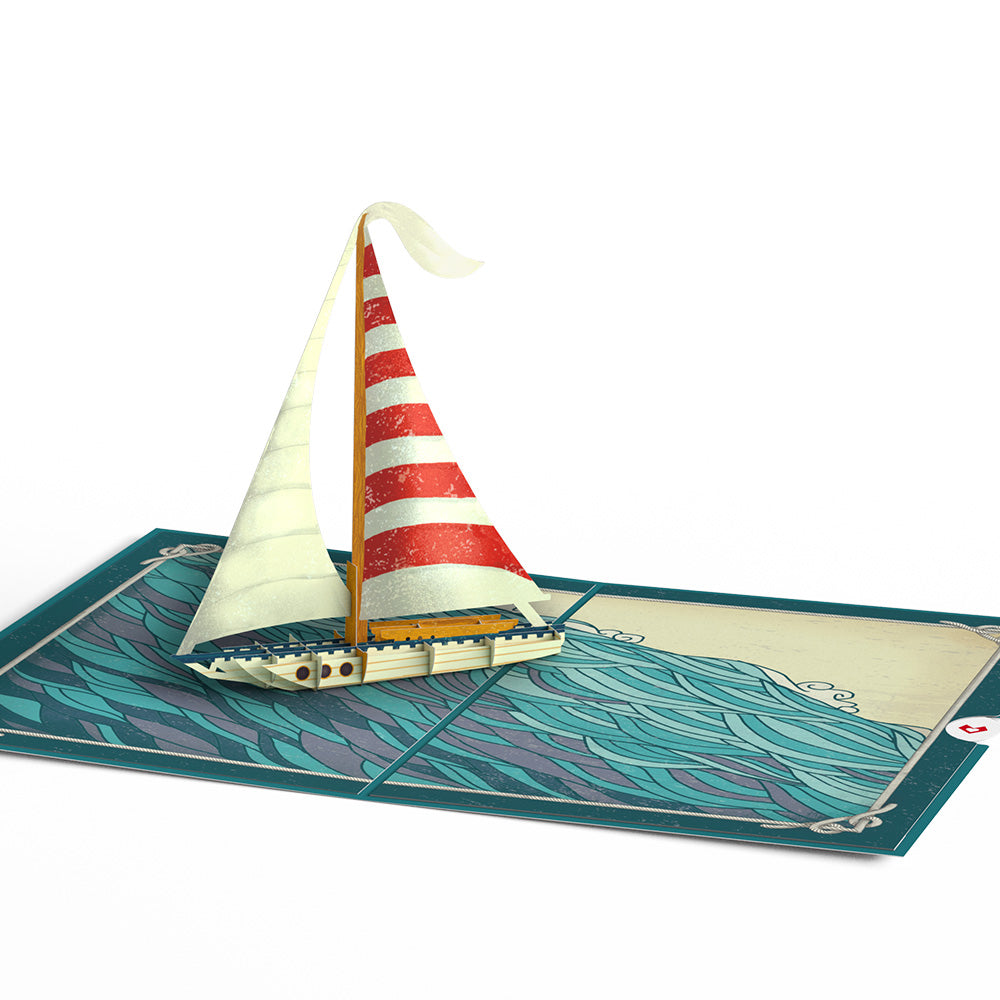 Sailboat on the Horizon Pop-Up Card、mySite、solidvoid