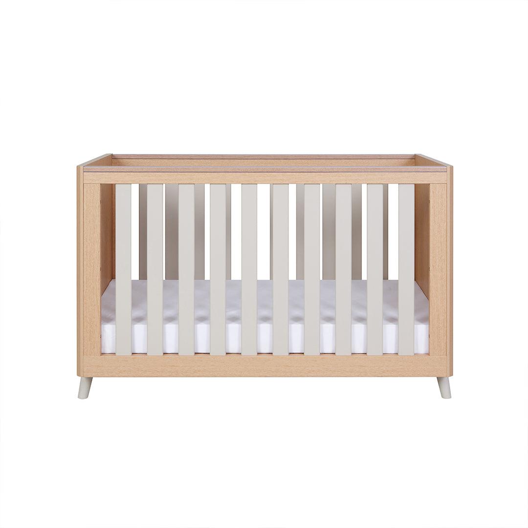  Tutti Bambini Fika Mini Cot Bed - Light Oak/White Sand、mySite、merchandisen