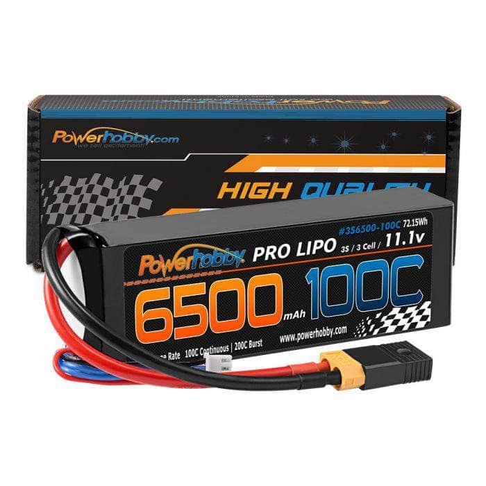  PHB3S6500100CXT60APT, 6500mAh 11.1V 3S 100C LiPO Battery Pack w/ XT60 + Traxxas ADAP、mySite、merchandisen
