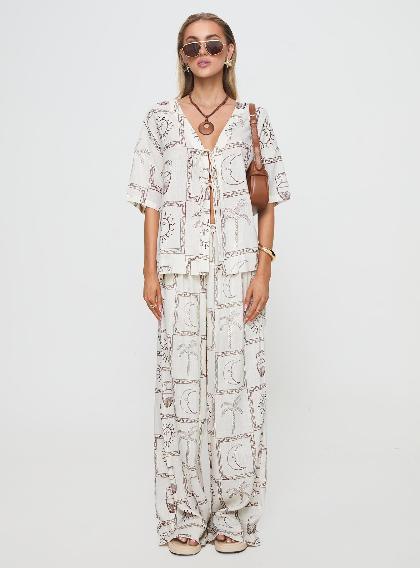 Sun Dream Pants Cream / Multi、mySite、solidvoid