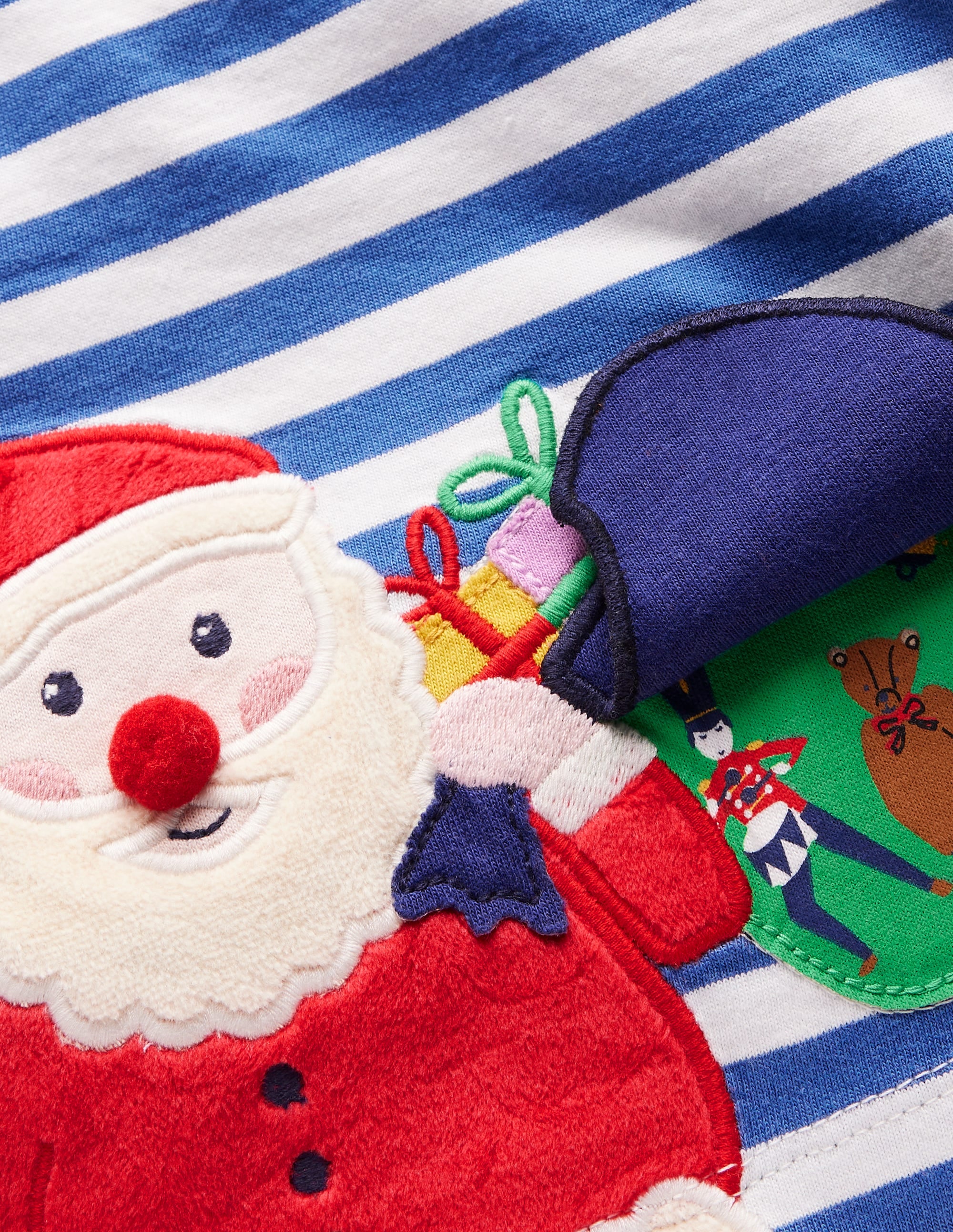  Long Sleeve Applique T-shirt-Bluejay Santa、mySite、ashleygrahame