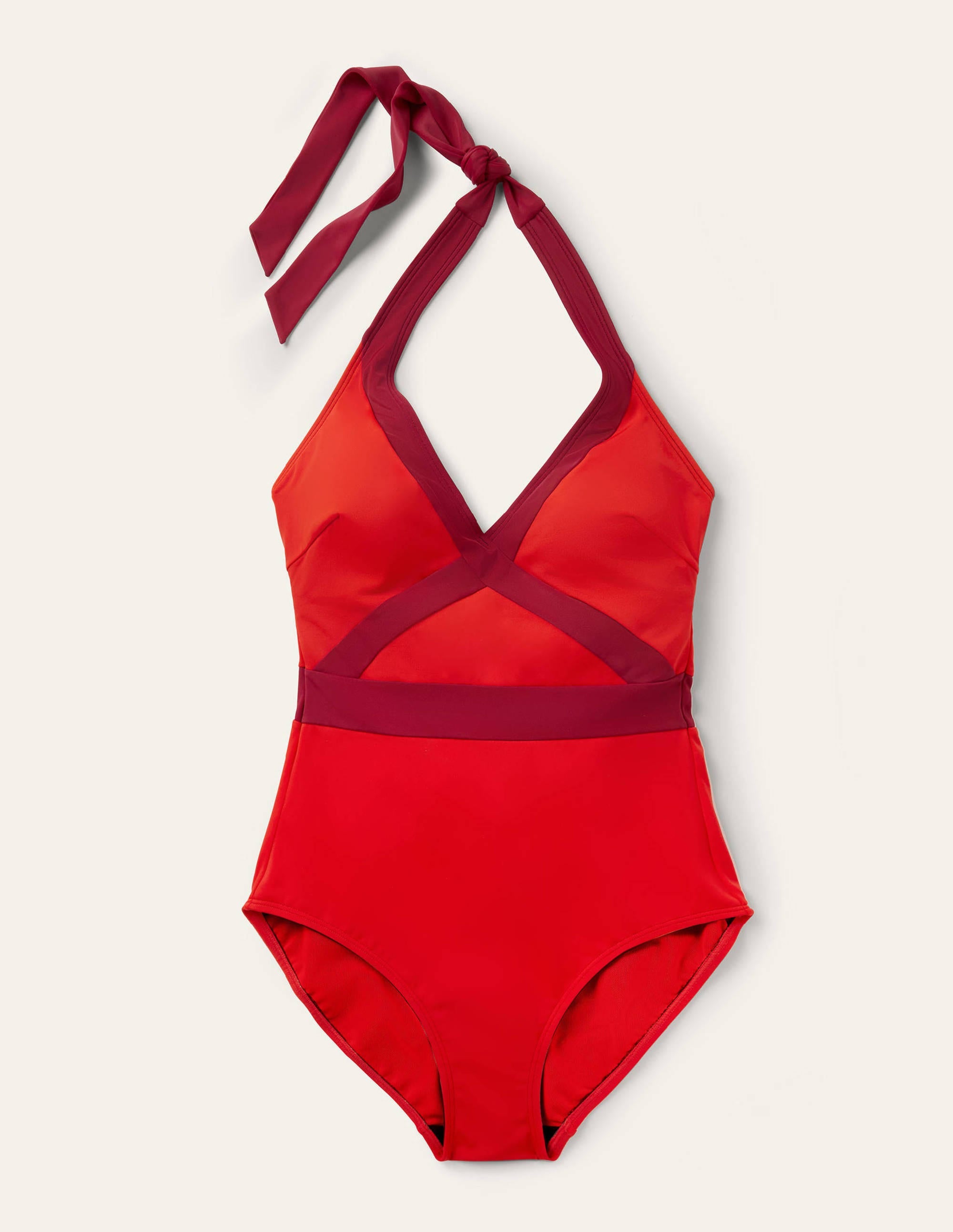  Kefalonia Halterneck Swimsuit-Fire Colourblock、mySite、ashleygrahame