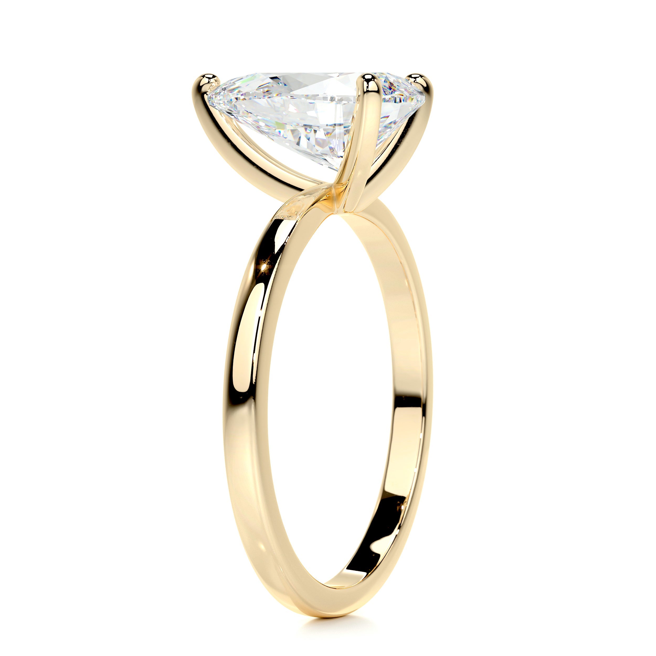 Jessica Moissanite Ring -18K Yellow Gold (RTS)、mySite、hinf8tx79
