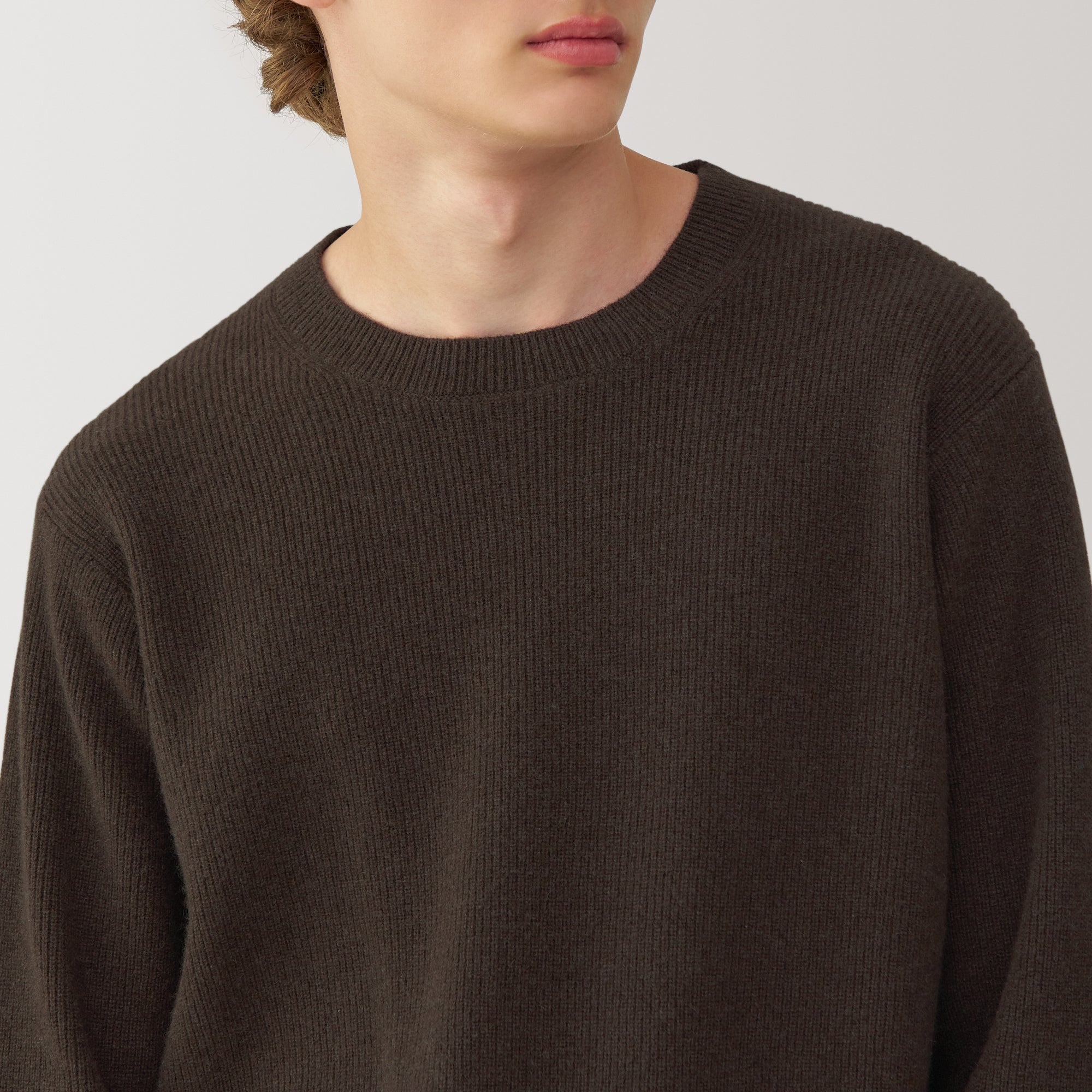  Labo Men's Natural Yak Wool Crew Neck Sweater、mySite、sugarbowlscore