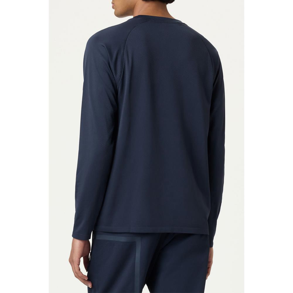 Fila Men's Casa Lucky Ace Seamless Longsleeve Top - Fila Navy、mySite、neckold