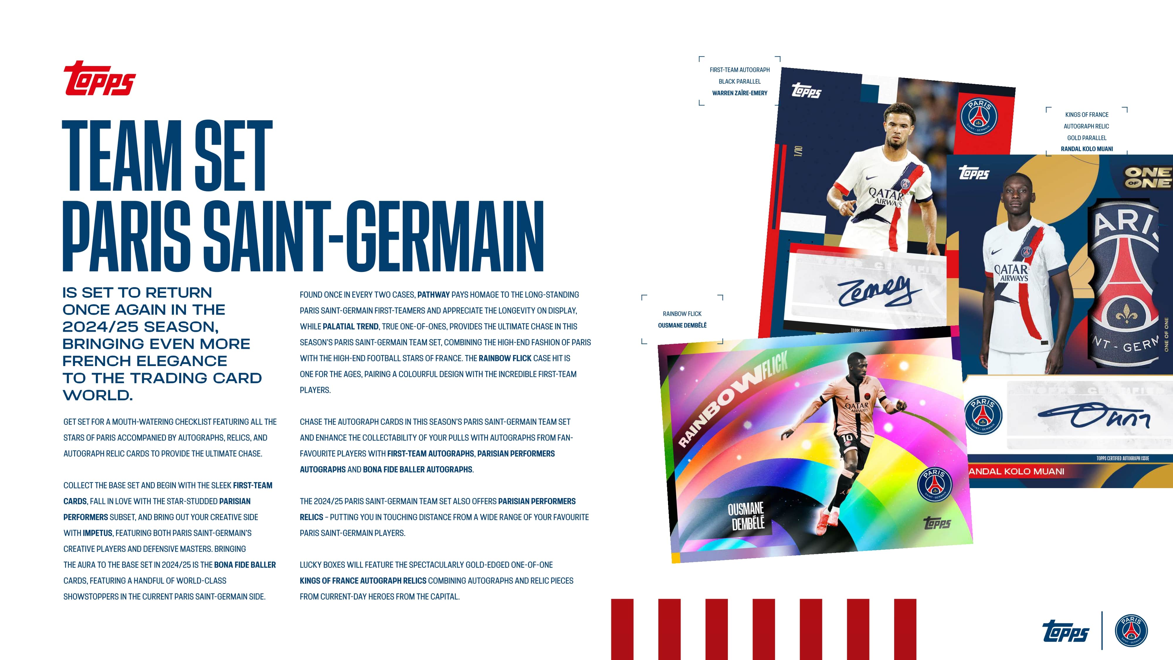 Topps Paris Saint-Germain Team Set 2024/25、mySite、waistdrama