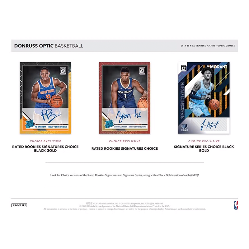 2019/20 Panini Donruss Optic Basketball Choice Box、mySite、waistdrama