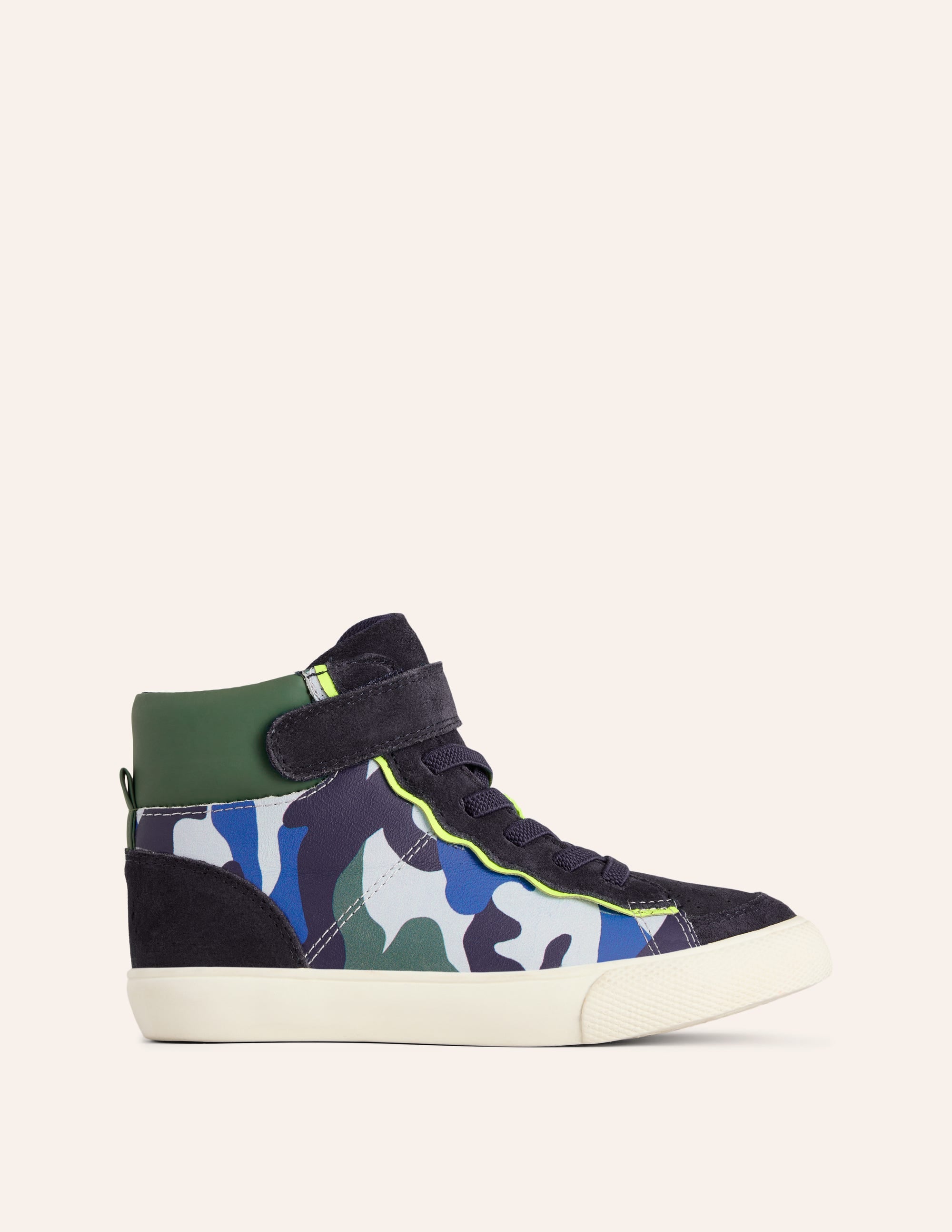  Leather High Tops-Kingfisher Blue Camo、mySite、ashleygrahame