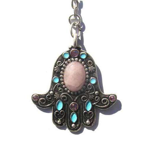 Michal Golan Rose Hamsa Keychain、mySite、topwebapps