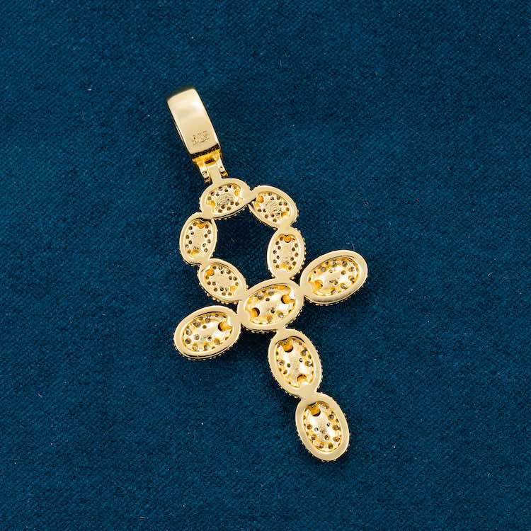 Moissanite Ankh Pendant 14K Gold、mySite、hinf8tx79