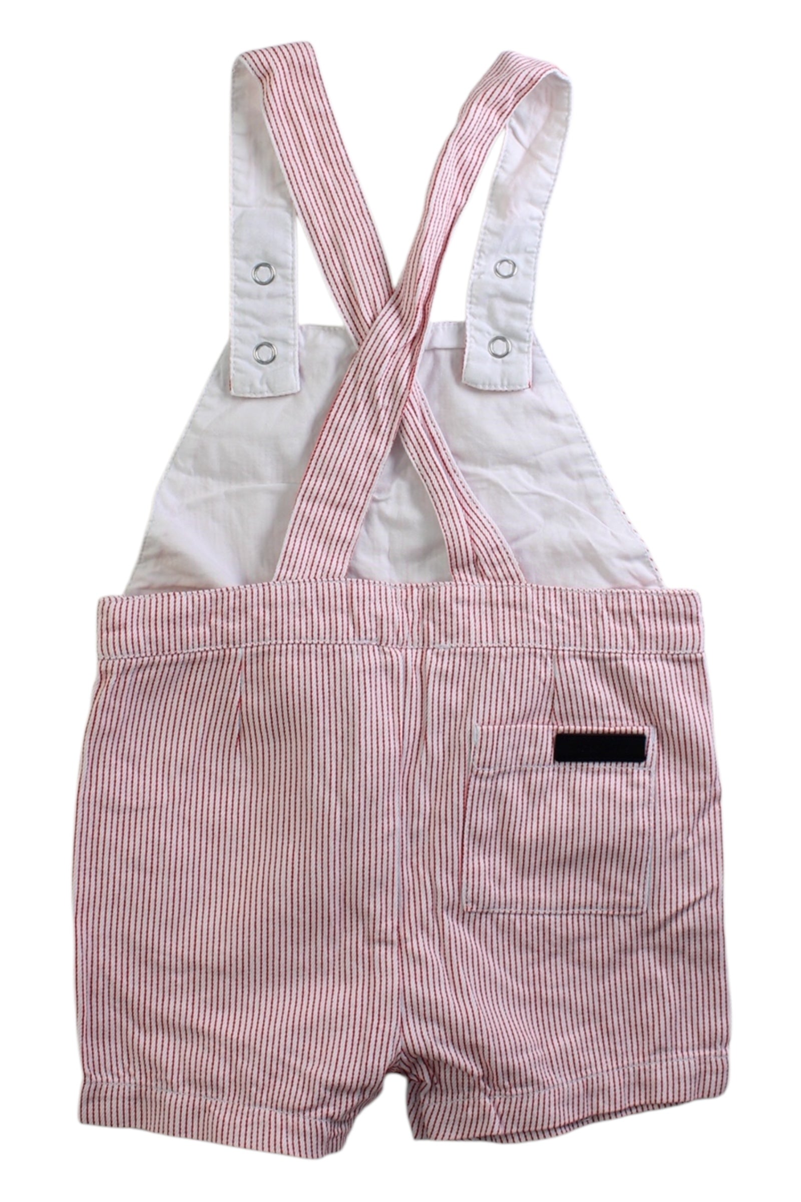 Jacadi Striped Overall Shorts - 2T、mySite、g9winljtr