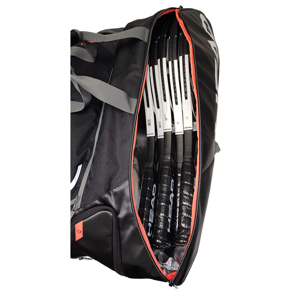 Tour Team Monstercombi 12 Racquet Bag (Black/Orange)