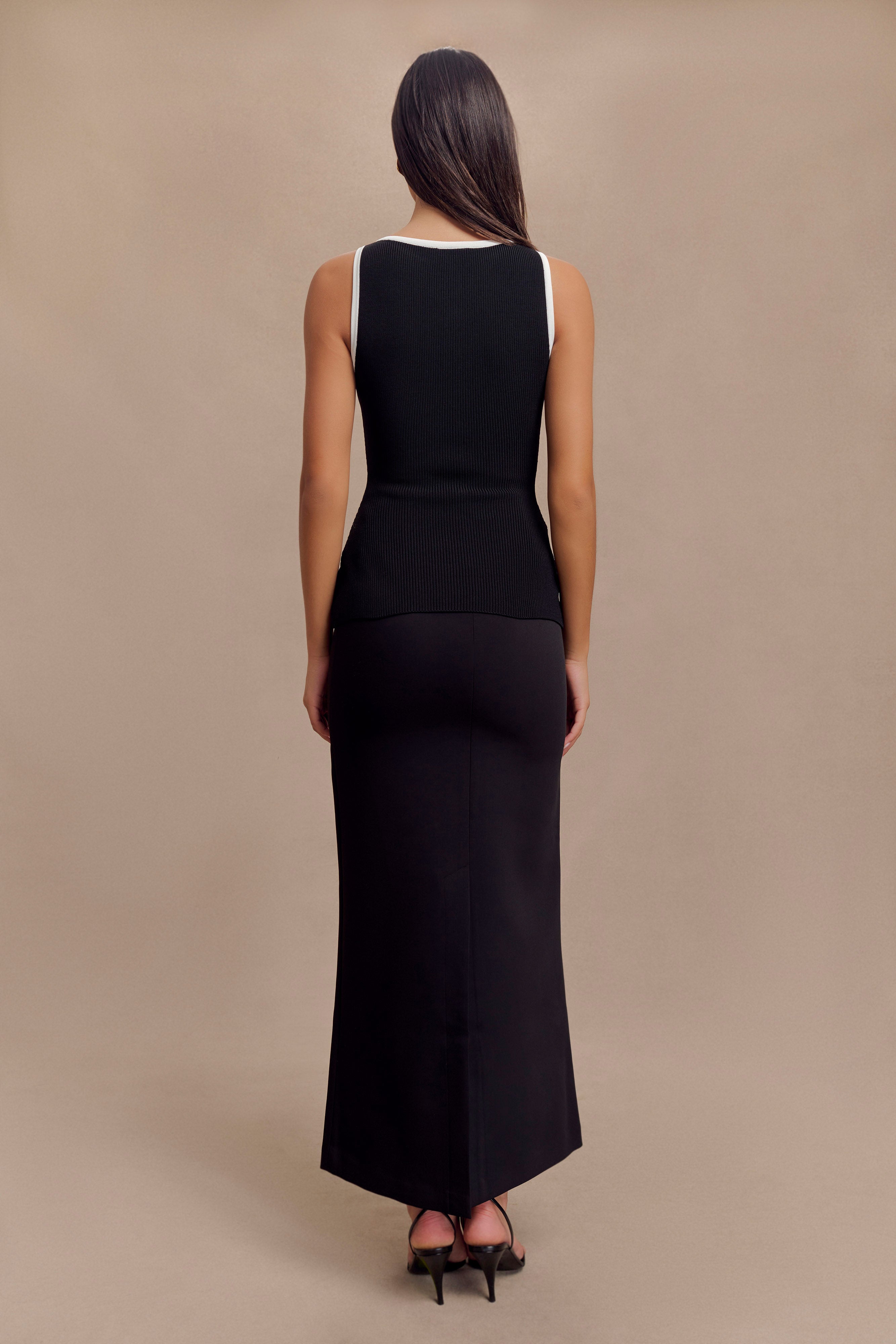 Sawyer Longline Top - Black/White、mySite、solidvoid