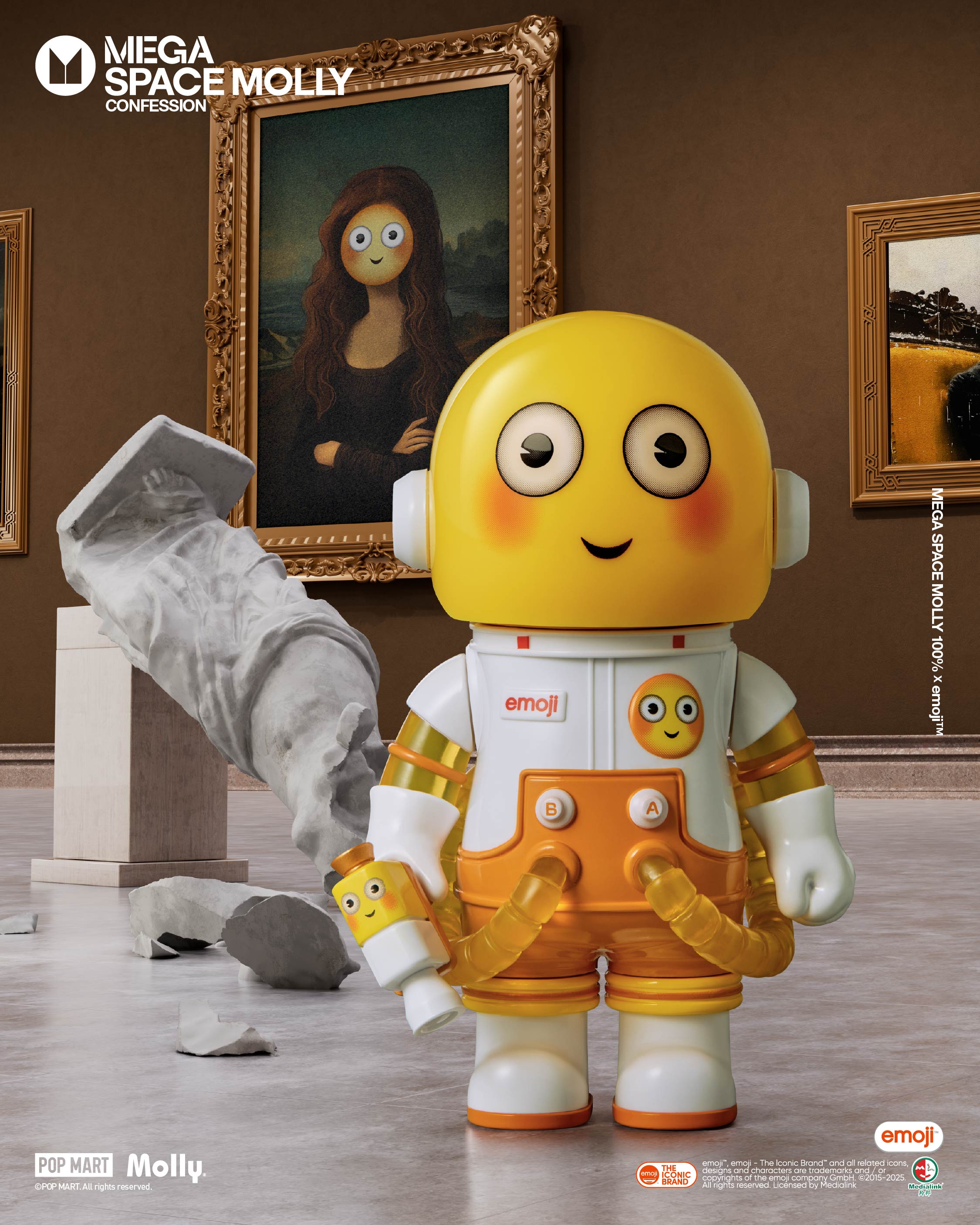  POP MART MEGA SPACE MOLLY 100% × emoji™ Series、mySite、greenlandpopulation