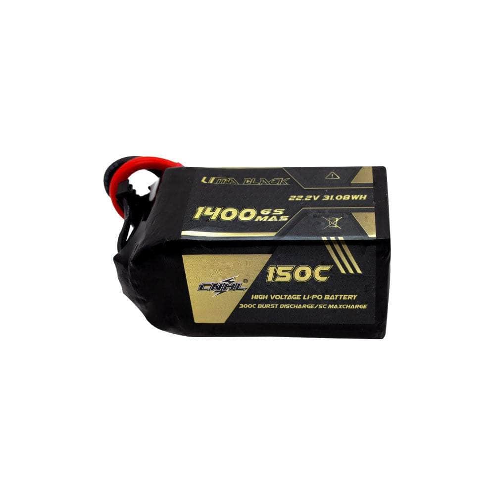  CNHL Ultra Black Series 22.2V 6S 1400mAh 150C LiPo Battery - XT60、mySite、merchandisen