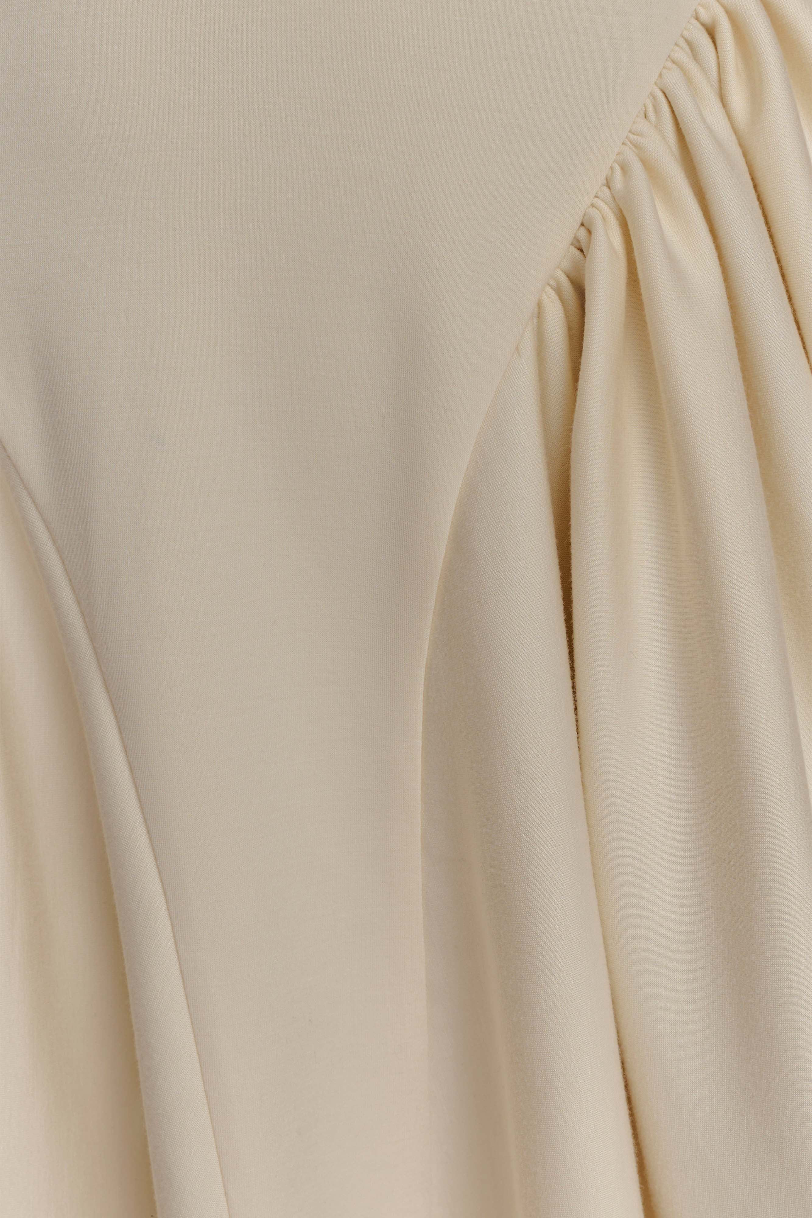 Sharon Scuba Jersey Mini Dress - Ivory、mySite、solidvoid