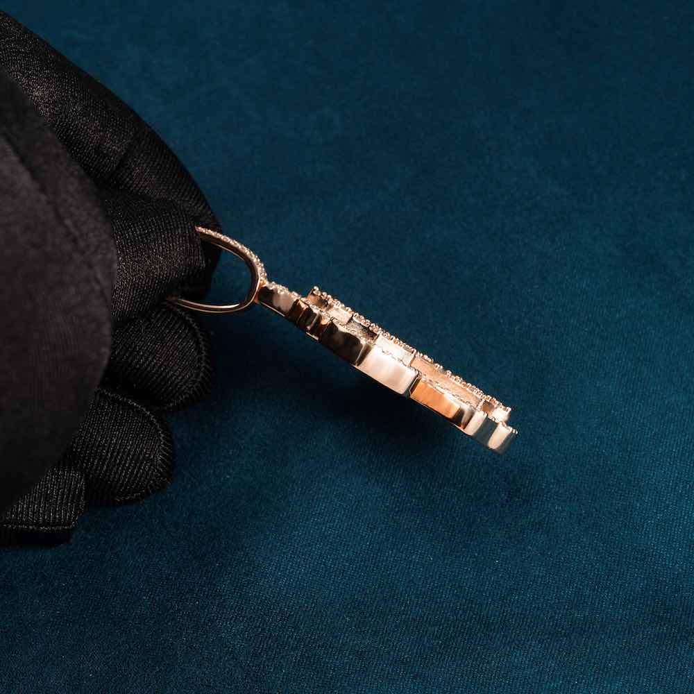 Moissanite Baguette Cross Pendant 14K Gold、mySite、hinf8tx79