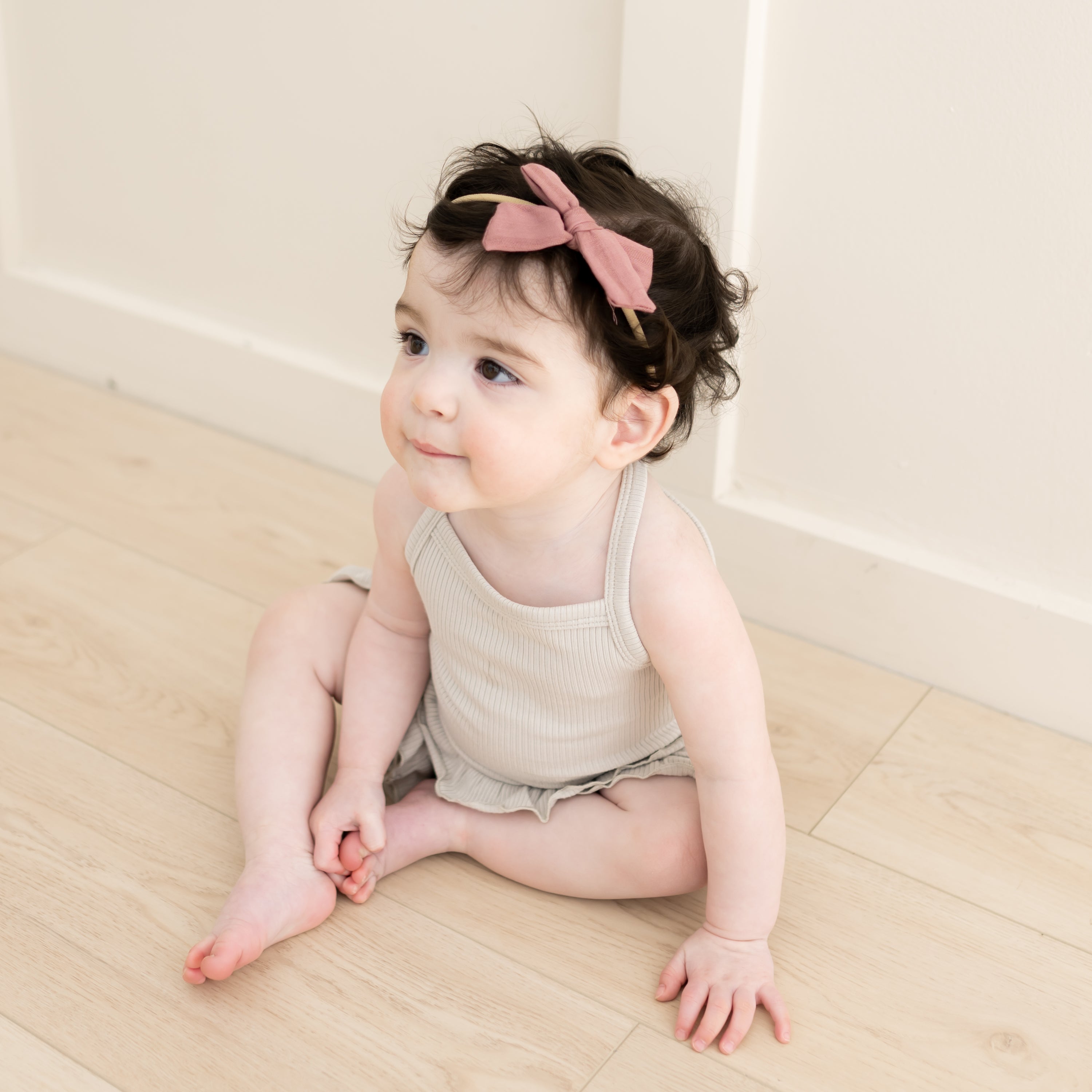  Bamboo Muslin Medium Bow in Dusty Rose、mySite、layawaytickets
