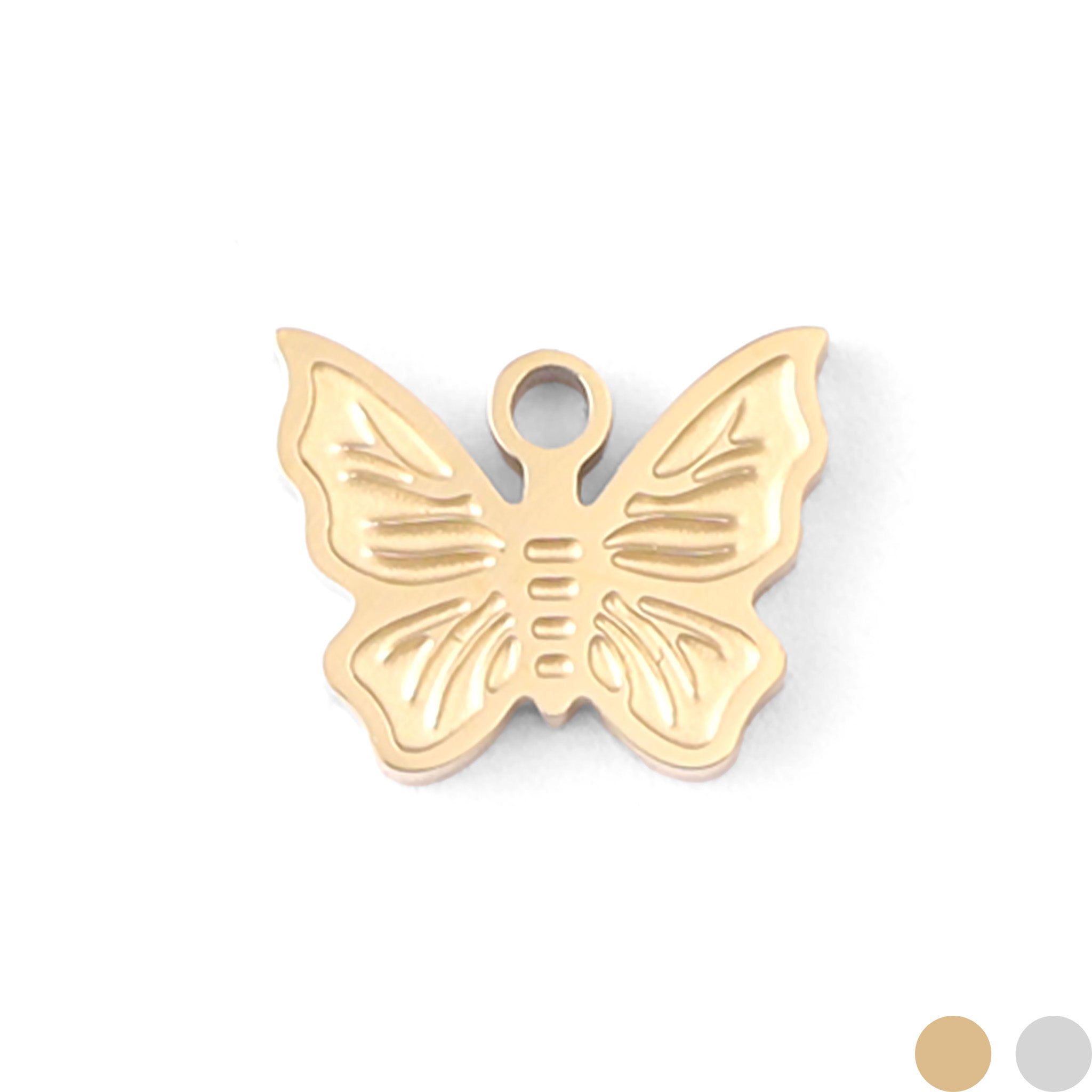 18K Gold PVD Stainless Steel Dainty Butterfly Charm / PDL0025、mySite、dreamappss